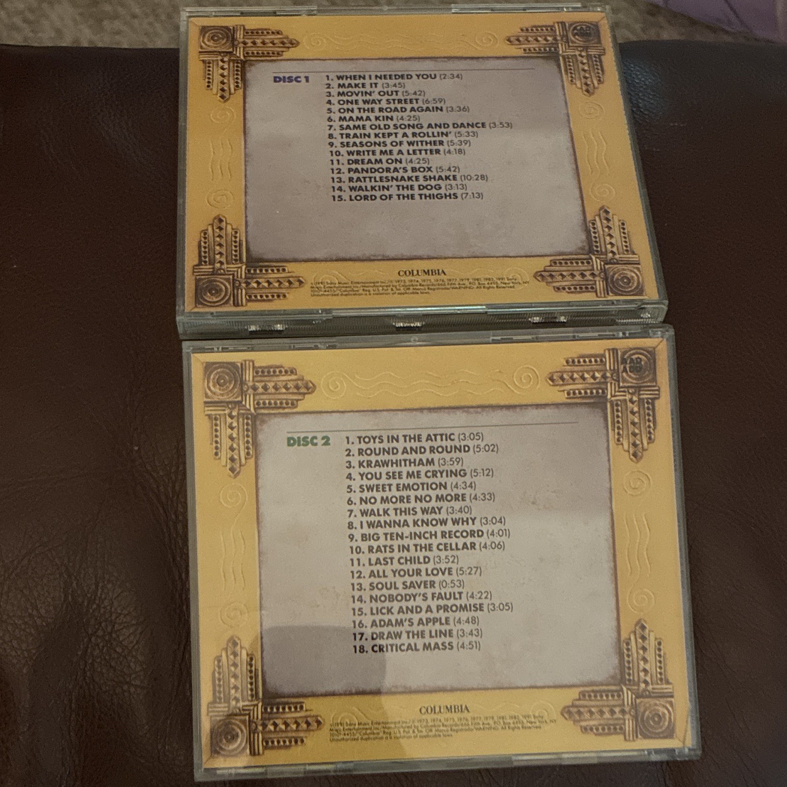 Aerosmith Pandora's Box Rock CD Box Set Columbia 1991 Jewel Case