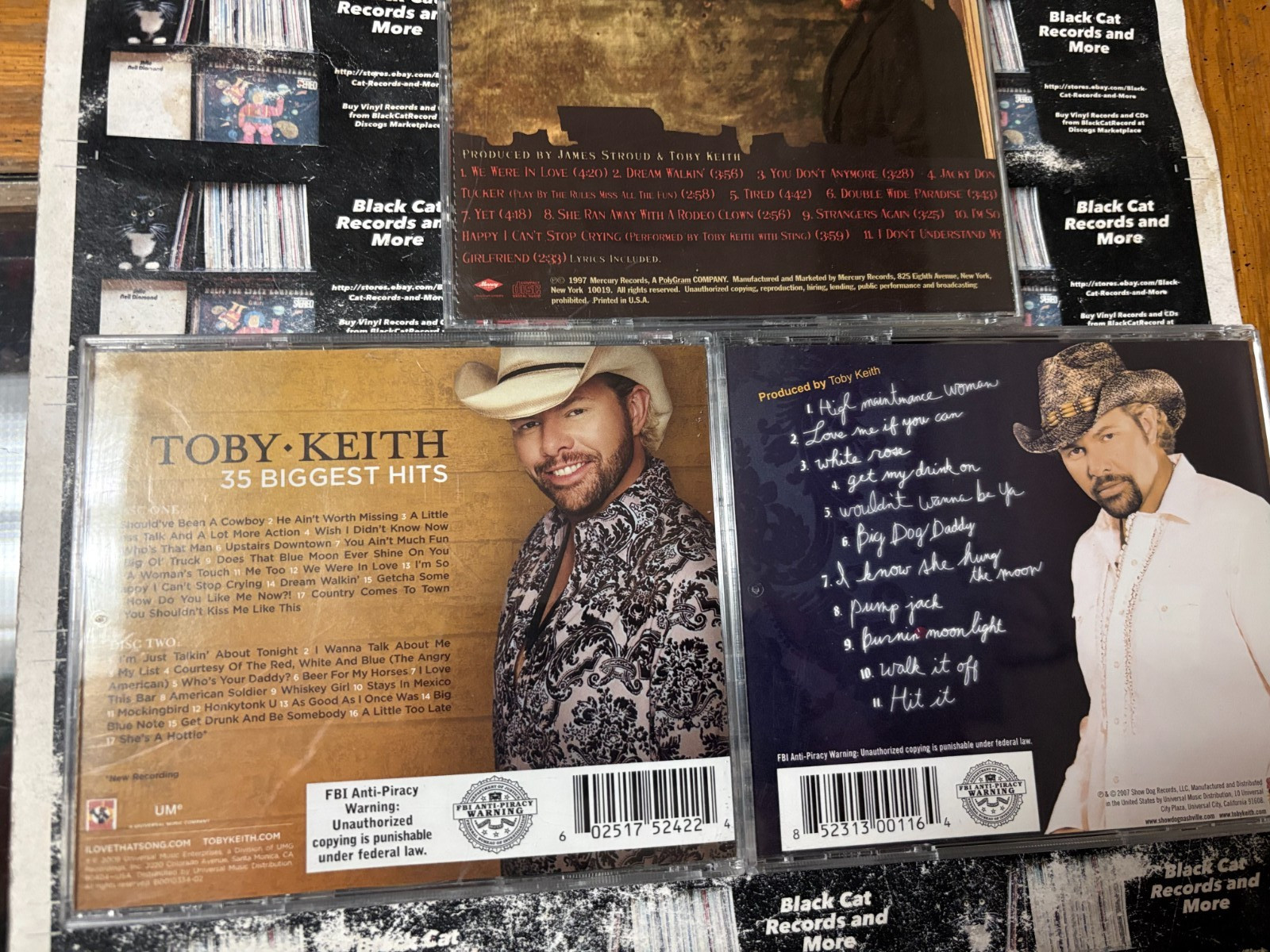 Toby Keith 35 Biggest Hits Dream Walkin Blue Moon Unleashed Big Dog Daddy CDs