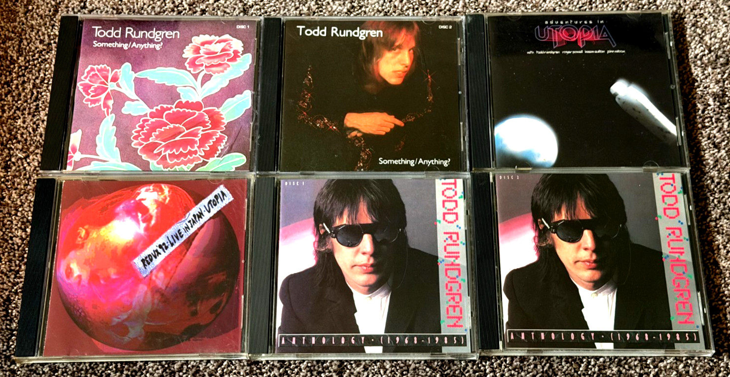 TODD RUNDGREN~LOT OF 4 CDs 1970s 1980s Rock FREE SHIPPING