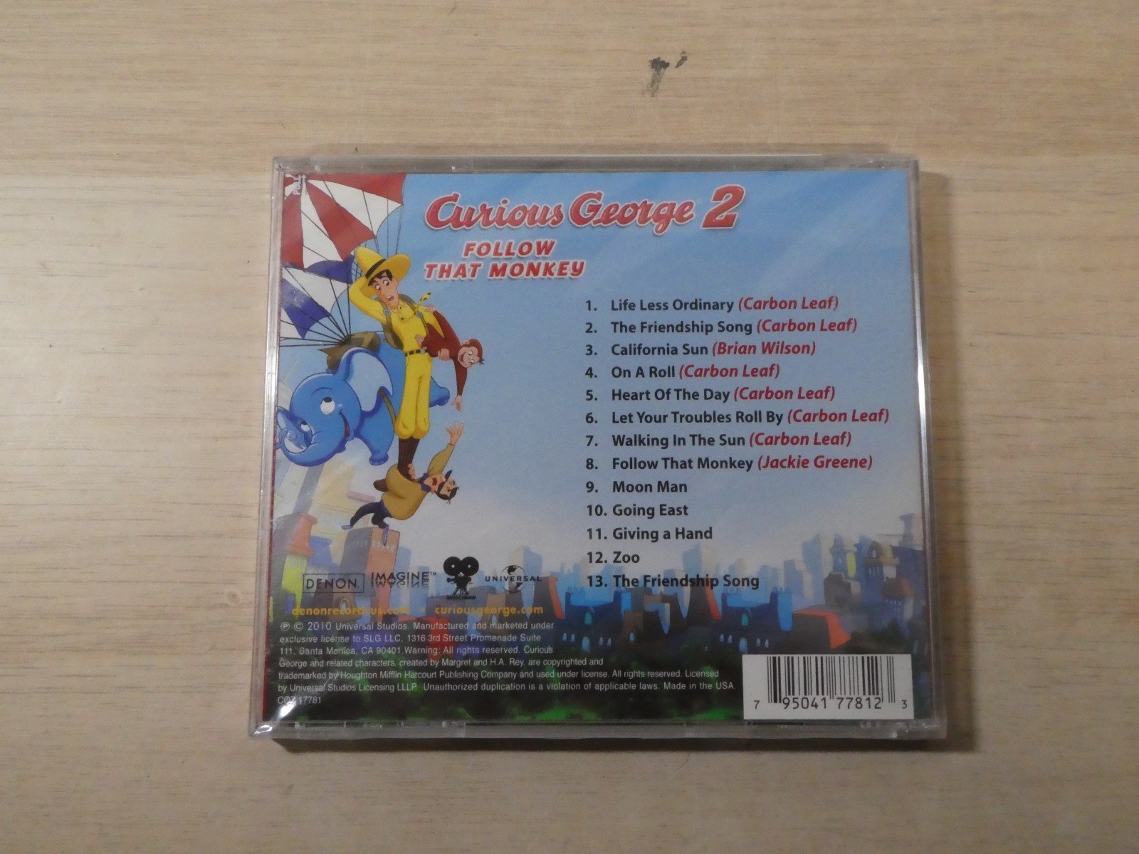 Curious George 2 Follow That Monkey CD 2010 Brand New Sealed Music Soundtrack
