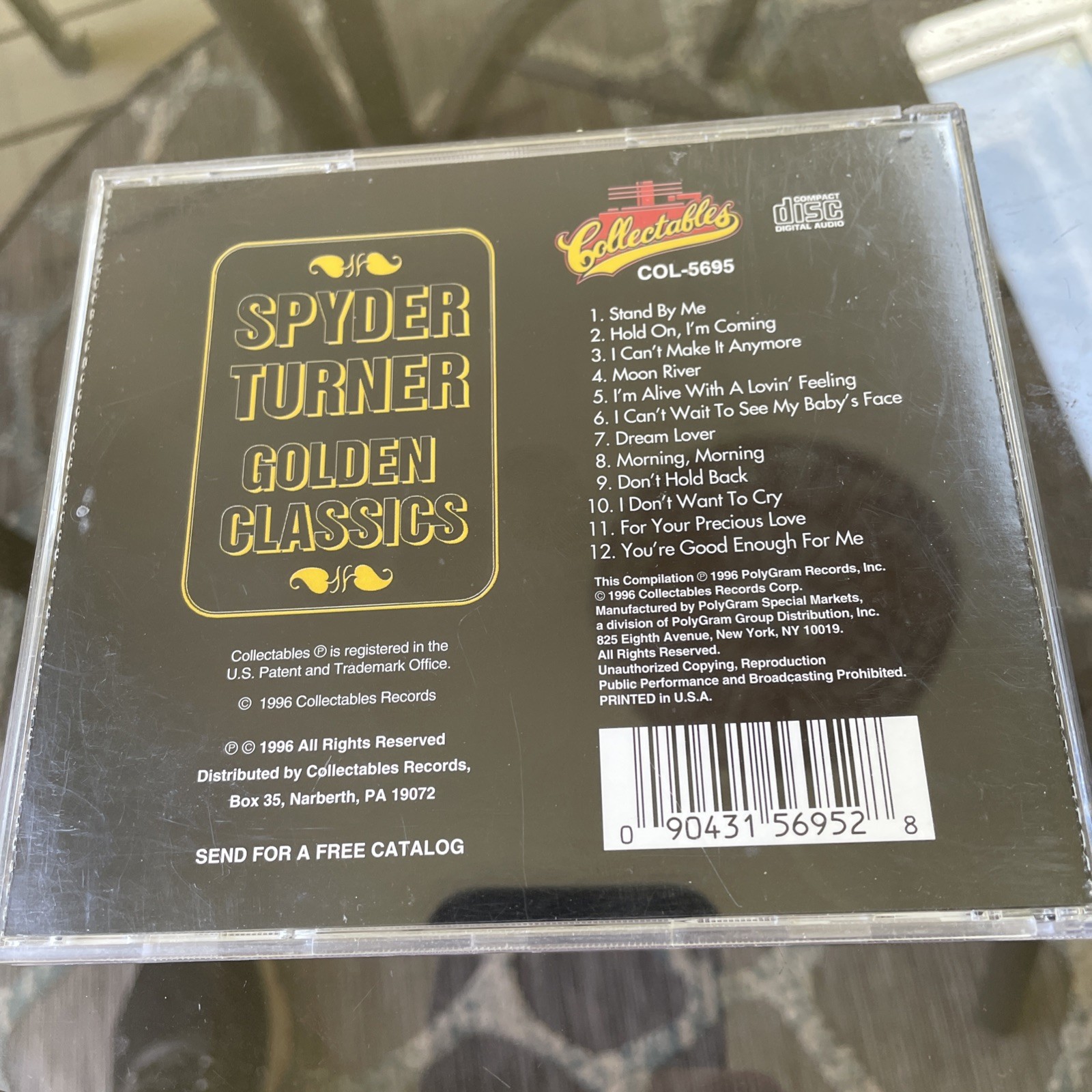 Stand by Me: Golden Classics by Spyder Turner (CD 2006, Collectables) 12 Tracks