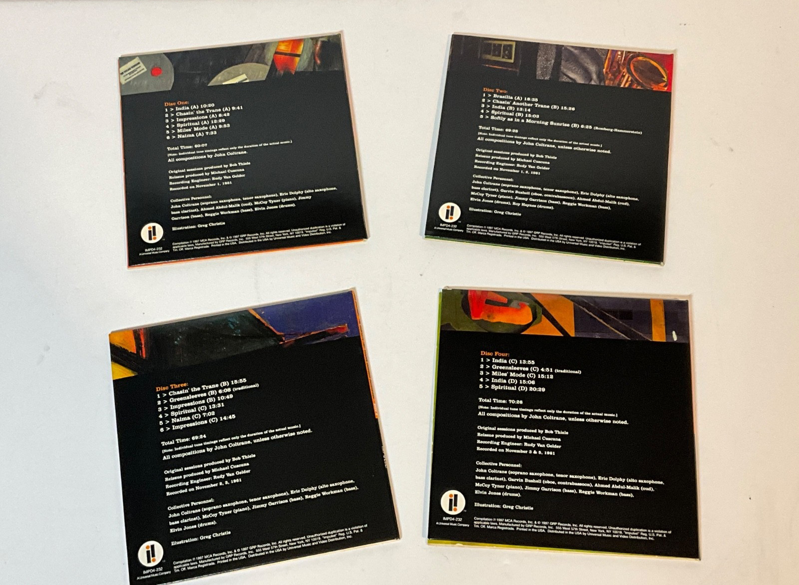 John Coltrane The Complete 1961 Village Vanguard Recordings 4 CD Box Set