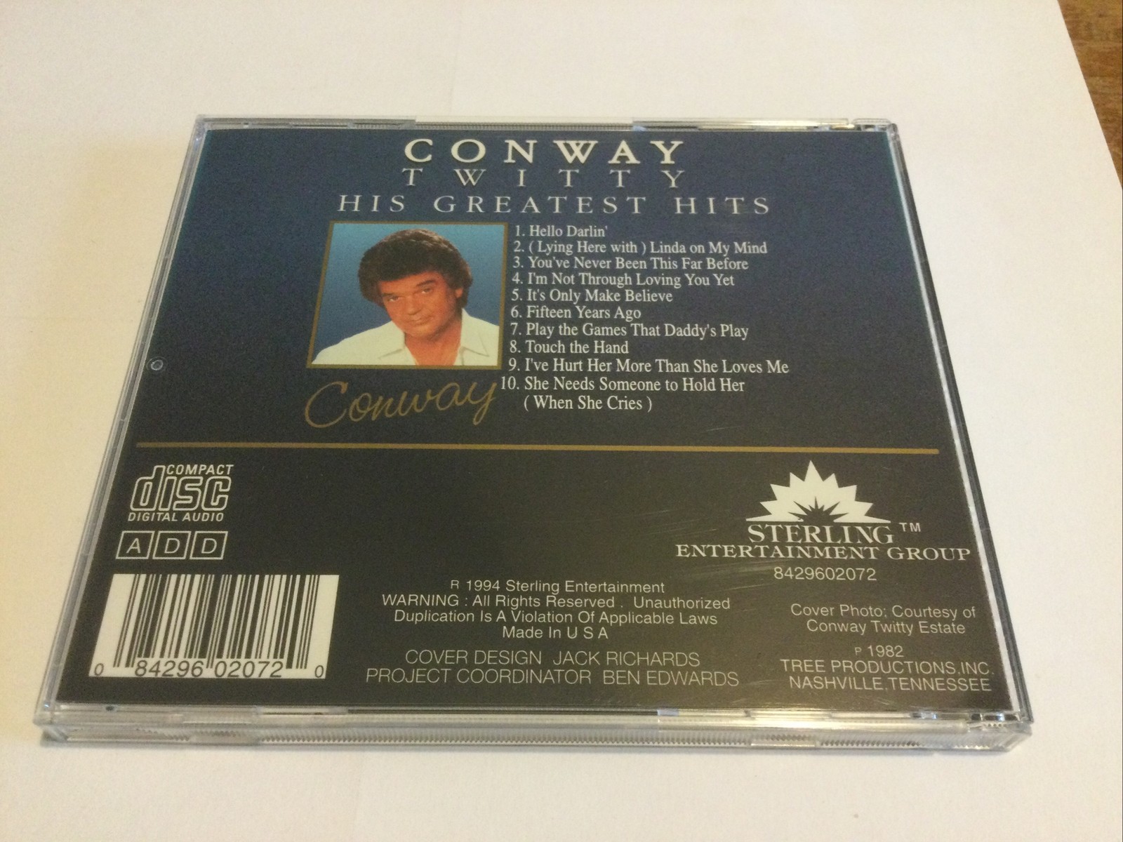 His Greatest Hits by Conway Twitty (CD, Nov-2005, Sterling)