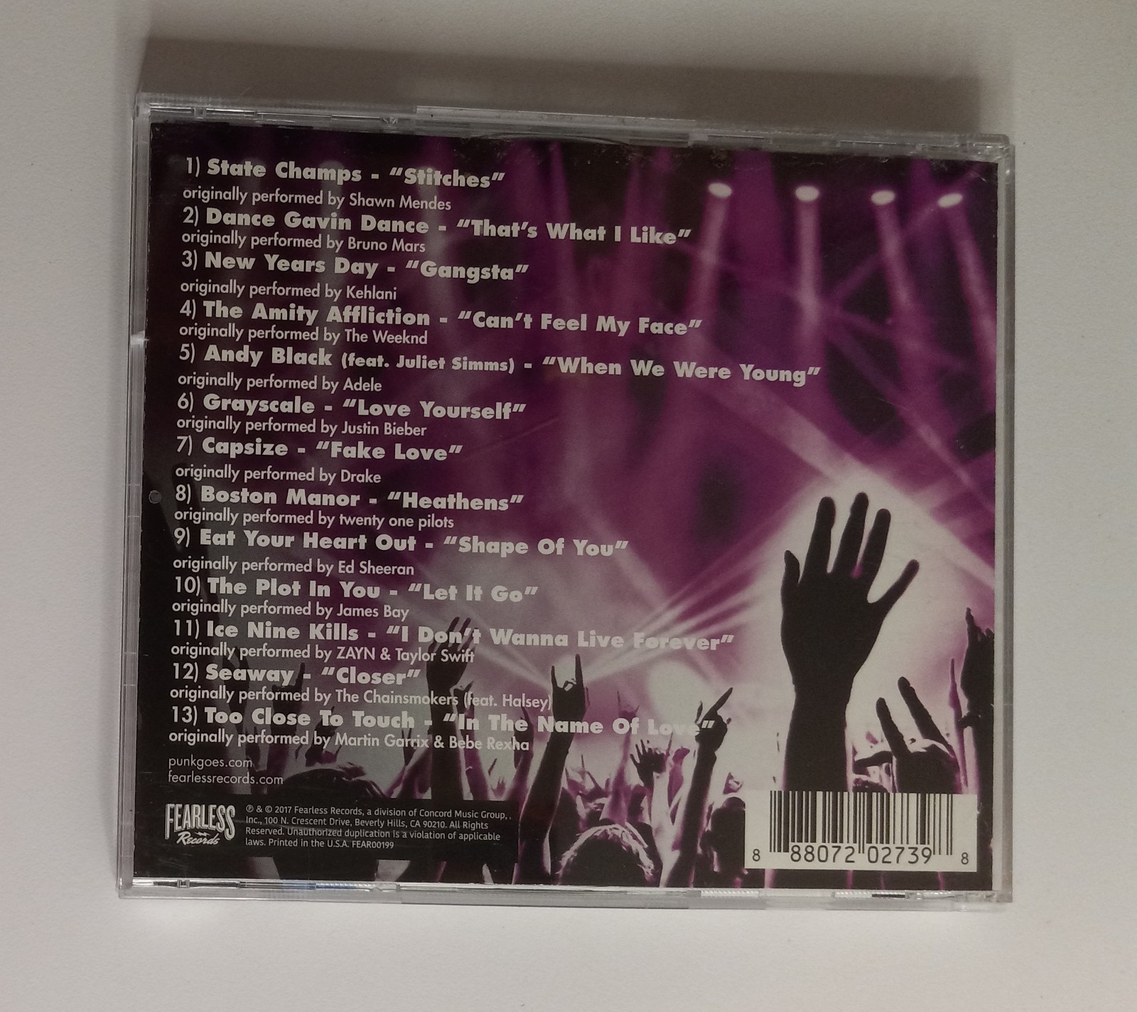 Punk Goes Pop, Vol. 7 (2xCD Set, 2017) with Fearless Records 2017 Sampler CD