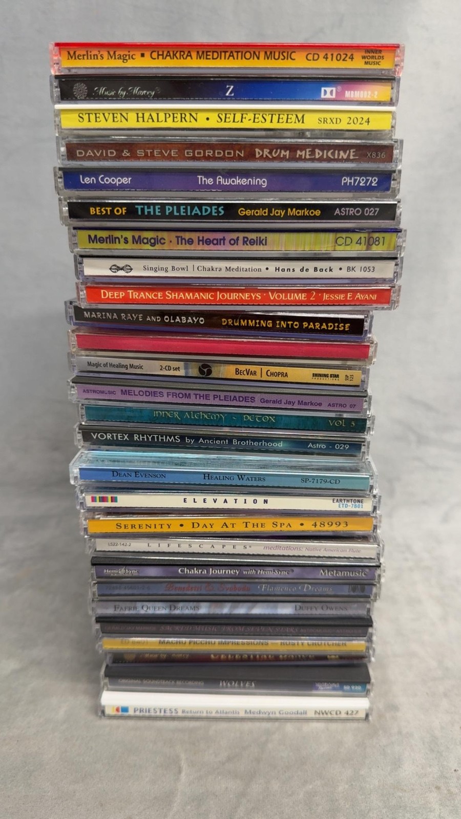 Lot 24 New Age Meditation CDs Chakra Reiki Healing Relaxation Steven Halpern