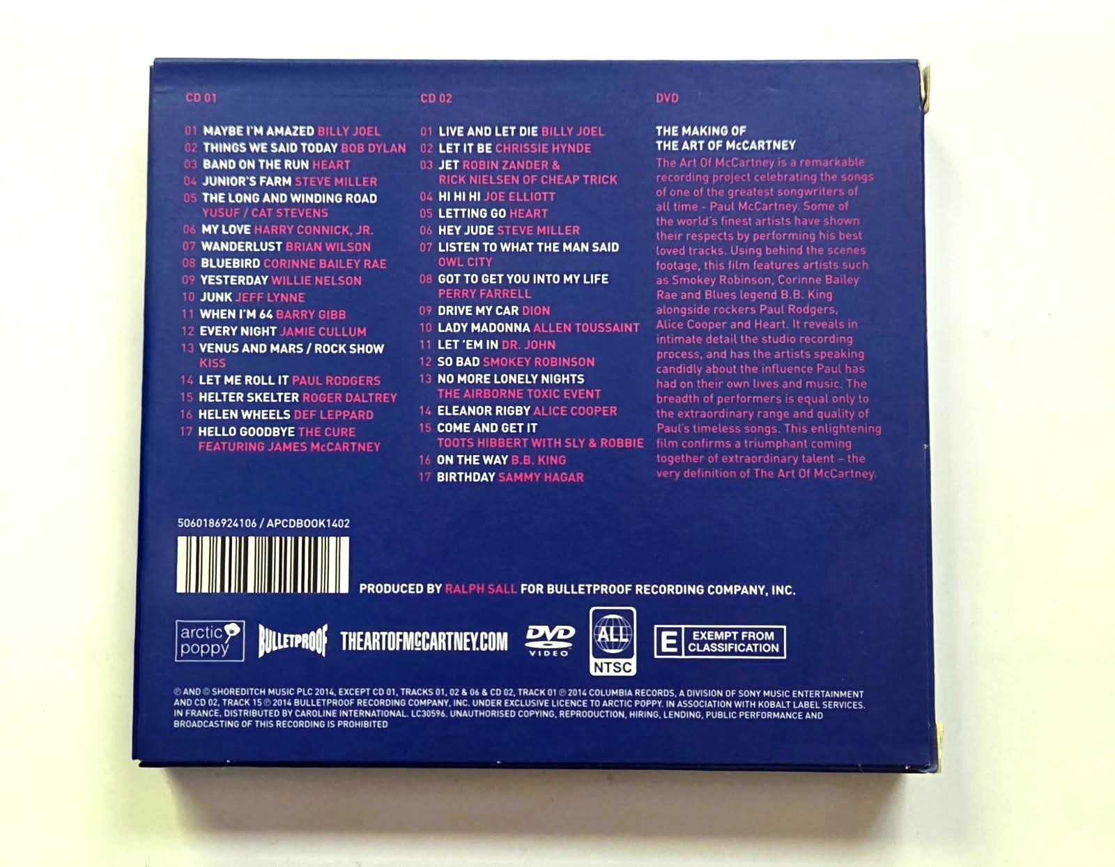 Paul McCartney The Art Of Mccartney 2CD Box Set IN LIKE NEW CONDITION!
