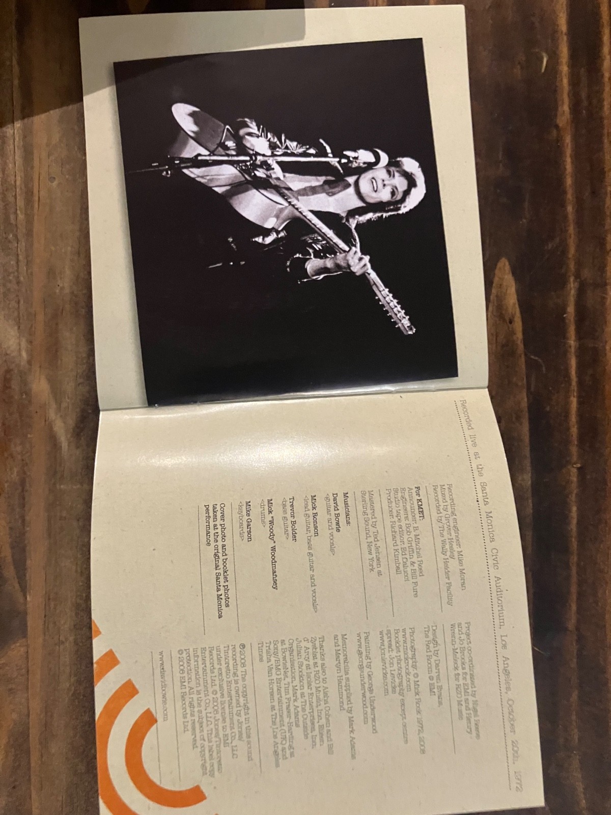 Live Santa Monica '72 by David Bowie (CD, 2008)