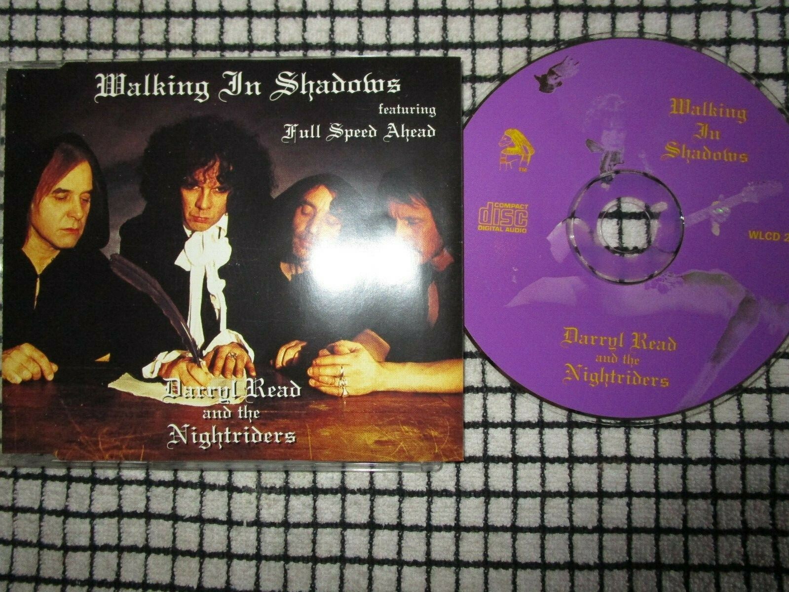 Darryl Read And The Nightriders Walking In Shadows. White Label WLCD2 CD Single
