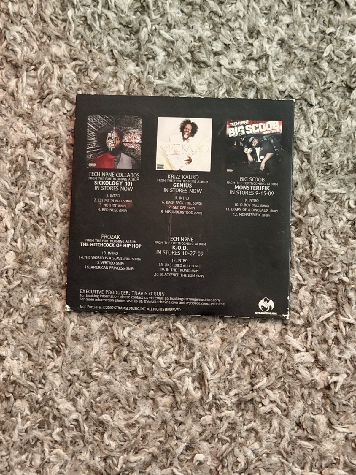 Strange Music We Got This '09 Sampler CD Tech N9ne Krizz Kalliko Big Scoob