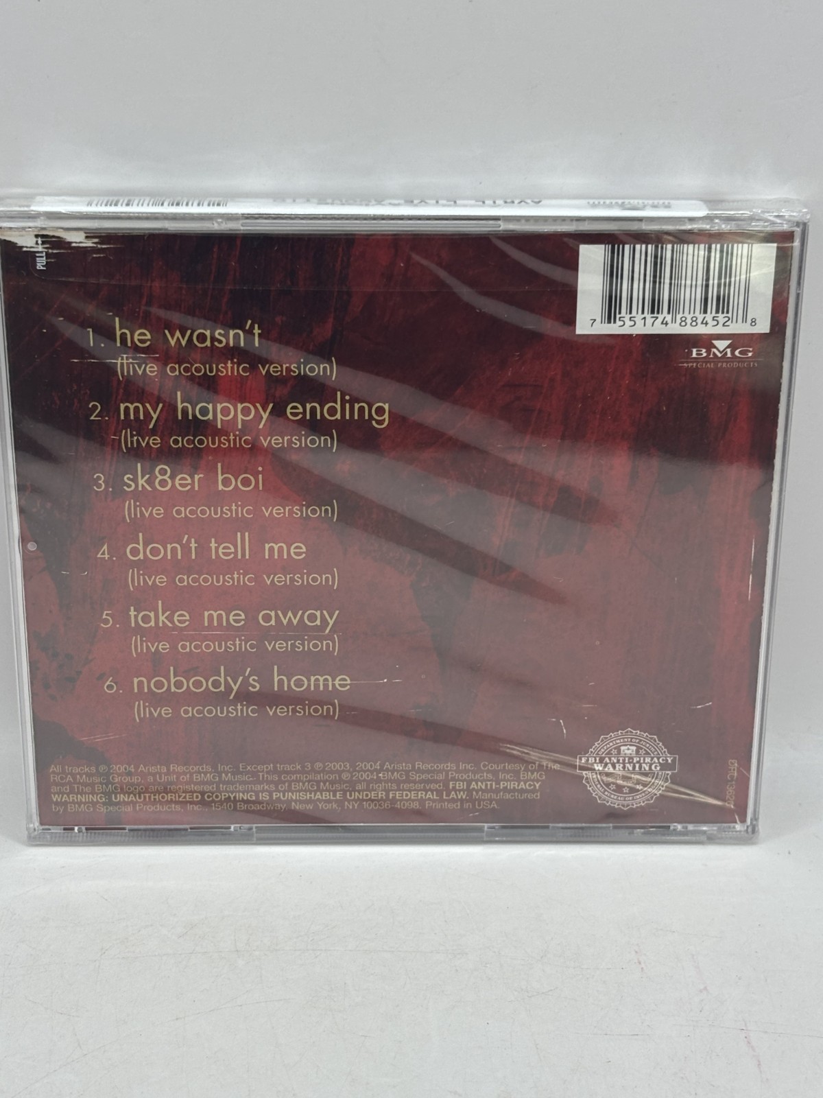 New Sealed 2004 Target Exclusive AVRIL LAVIGNE - Avril Live Acoustic CD