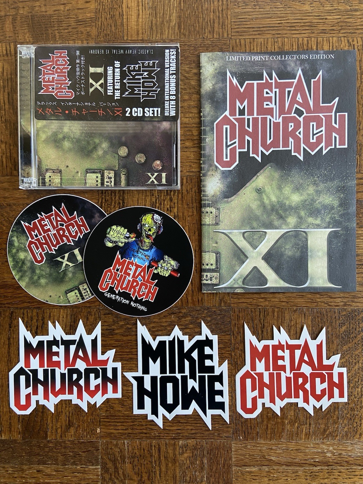 Metal Church XI 2CD RARE Limited Print Collector’s Edition NM + Stickers & Book
