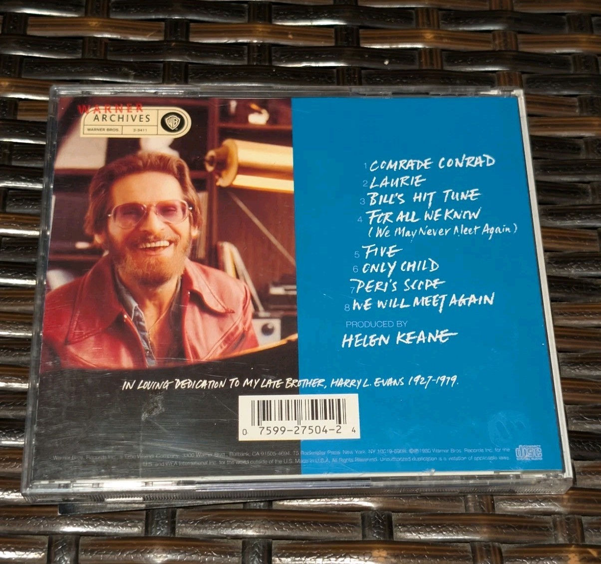 Bill Evans "We Will Meet Again" CD -Bill Evans' Final Recording Warner Bros VG+