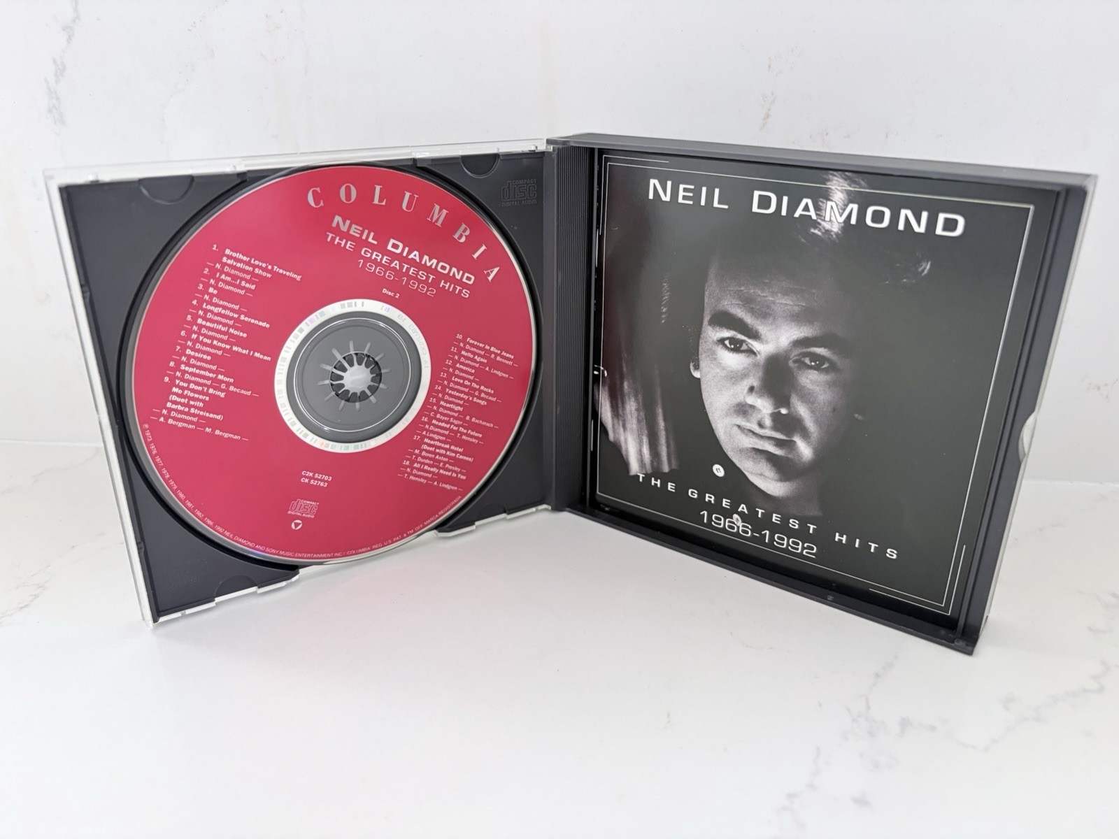 The Greatest Hits (1966-1992) by Neil Diamond - 2 CD - w/ Hype Sticker