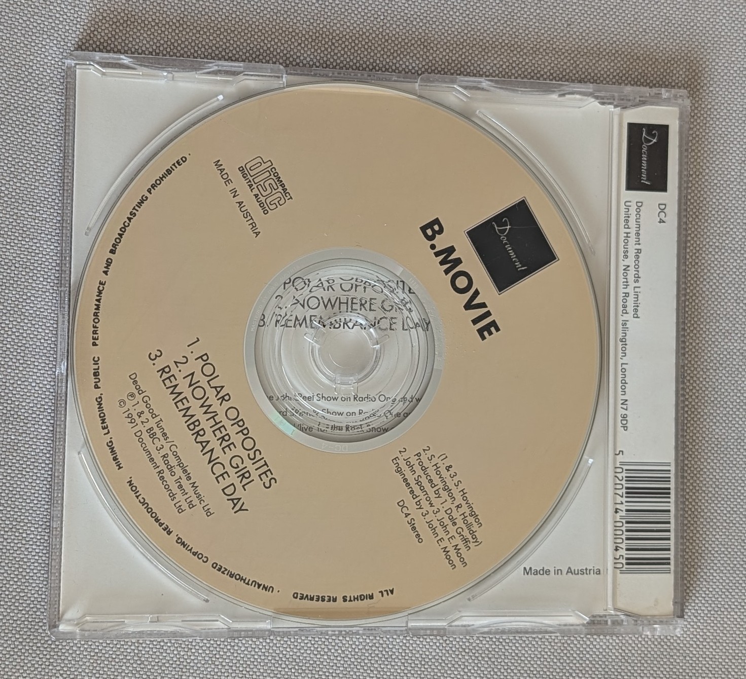 B.Movie Polar Opposites CD Out of Print