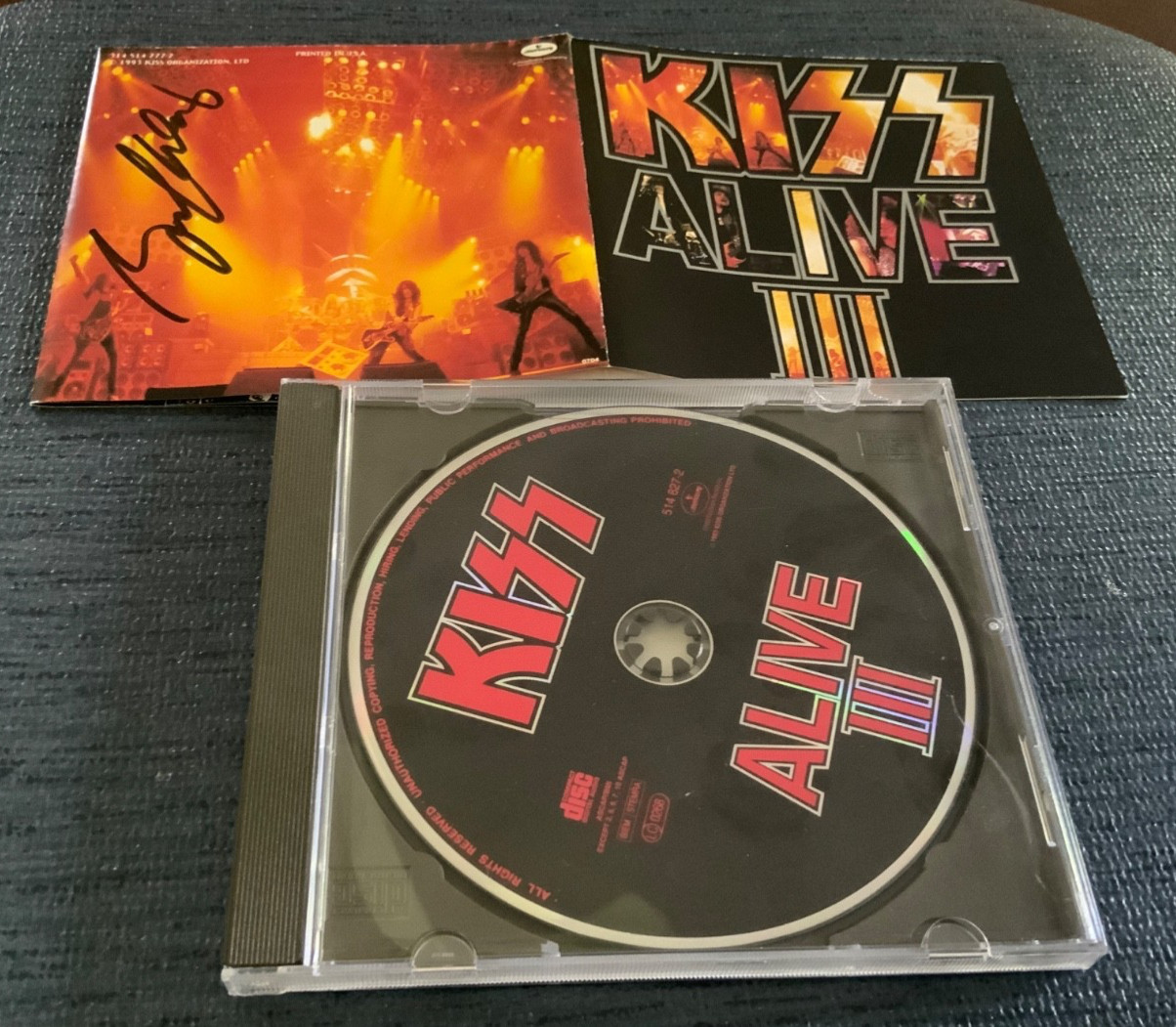 CD Kiss Alive III Autographed Signed Guitarist Bruce Kulick Live The Good Rats