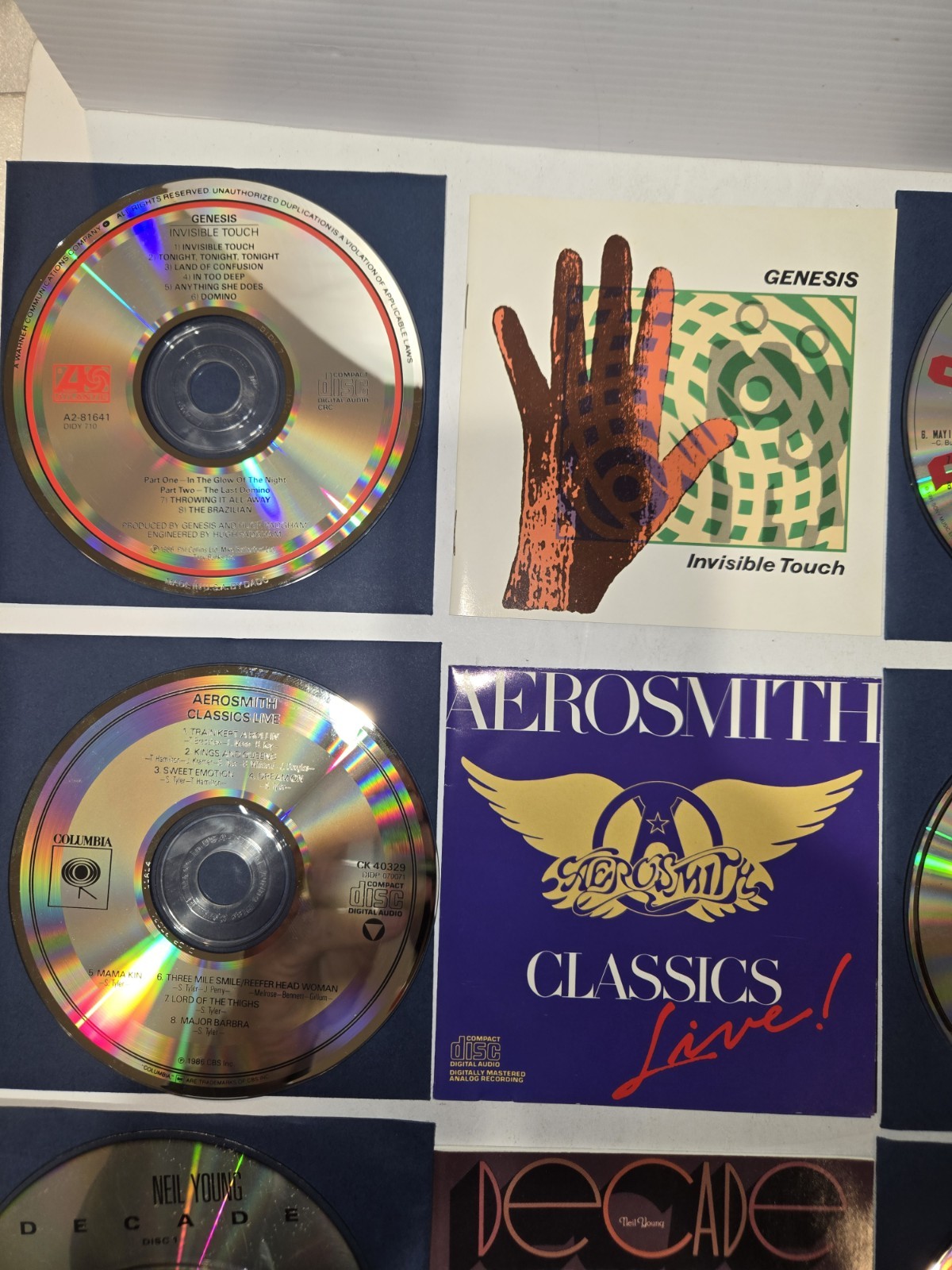 CLASSIC ROCK 9 CD LOT - CCR, GENESIS, SANTANA, etc.- PLEASE READ DESCRIPTION
