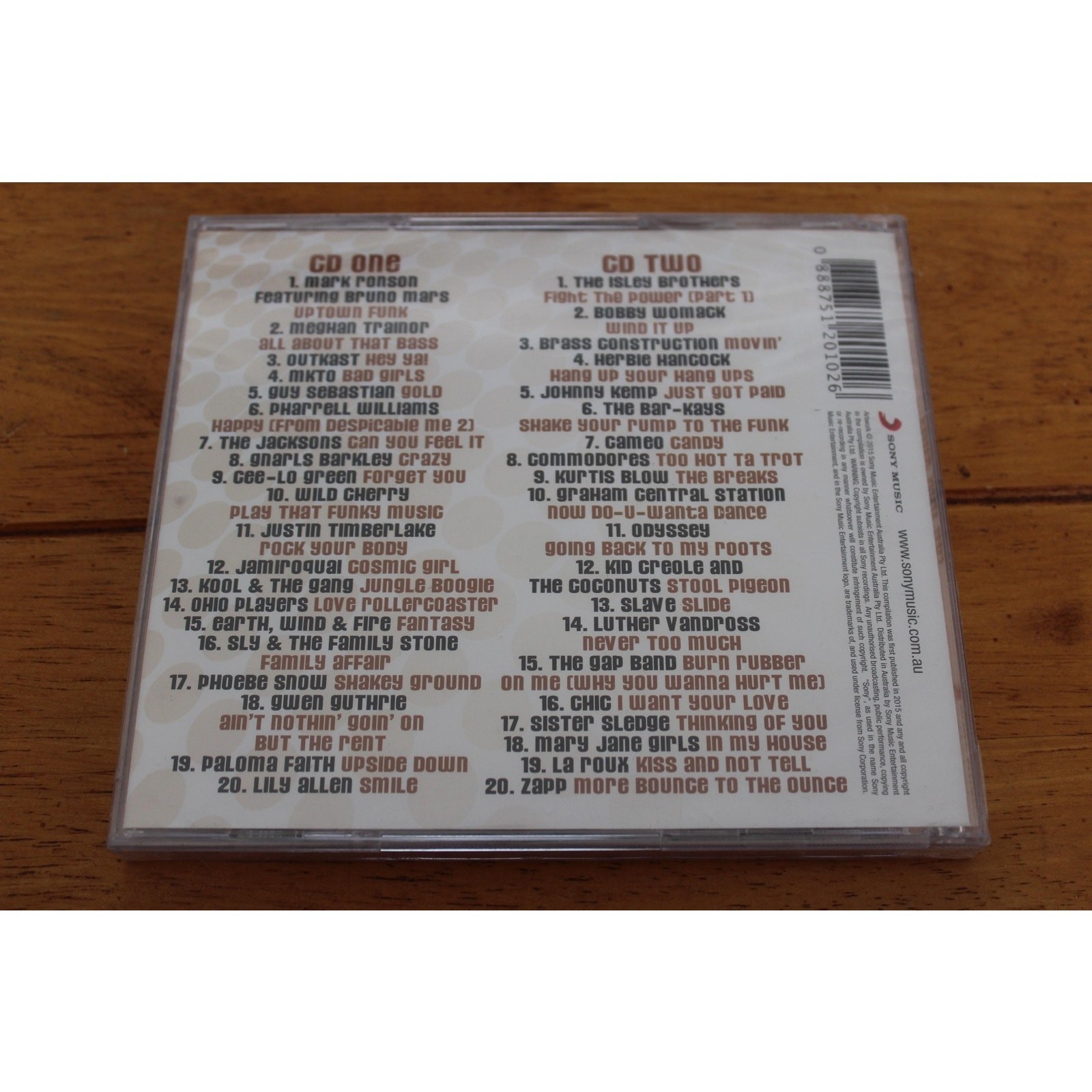 Various Artists 2 CD Set Funk You Up! Compilation Funk Soul R&B Pop Hits Sealed