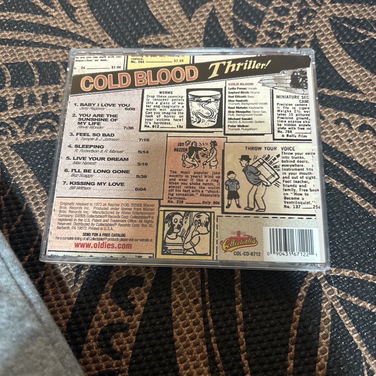 Thriller by Cold Blood (CD, 2005)