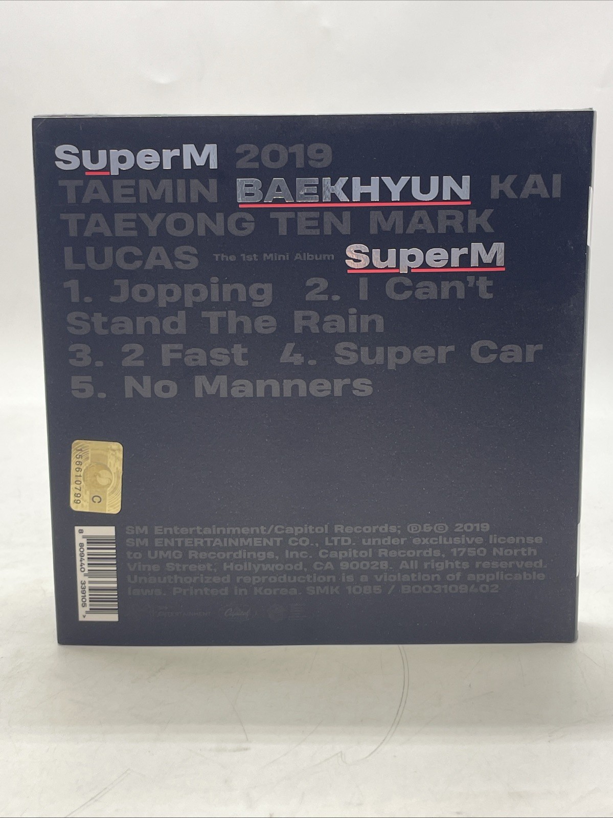 SuperM - SuperM The 1st Mini Album 'SuperM' [BAEKHYUN Ver.]