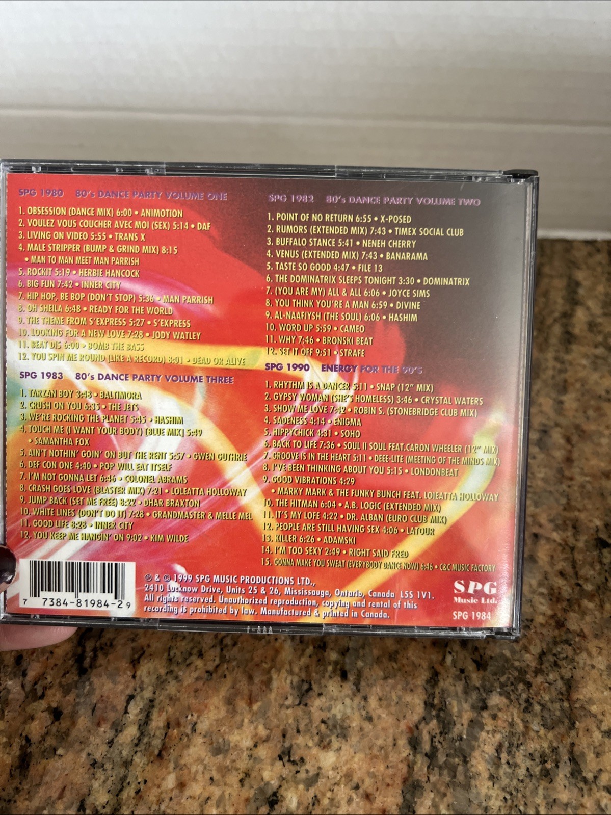 Scarce Dance Party 80's 4 CD Set 51 Tracks-Canadian Pressing SPG 1984 1999