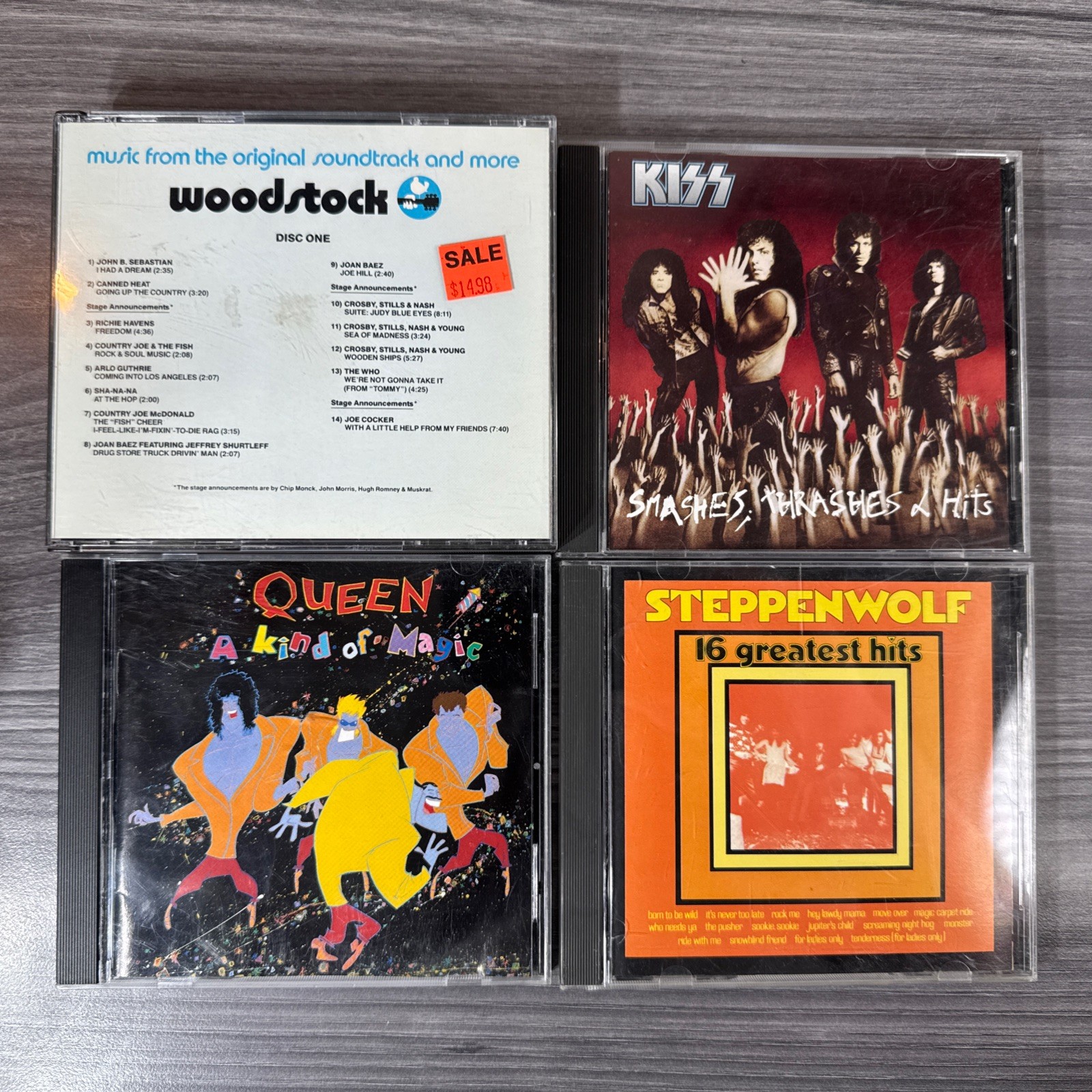 70’s & 80’s Rock CD Lot of 26 Floyd Kiss Zeppelin Eagles Beatles Petty W/Case