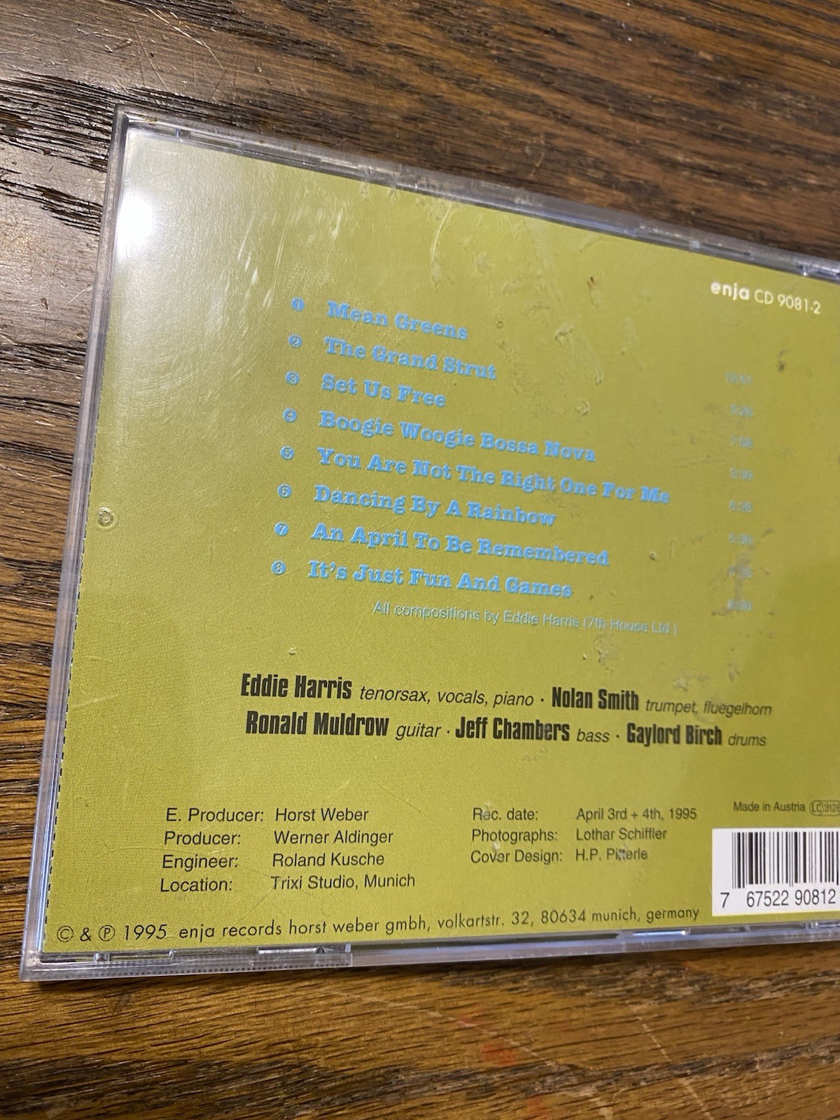 Dancing by a Rainbow by Eddie Harris CD, 1995 Jazz Funk Soul R&B Fusion Rare Oop
