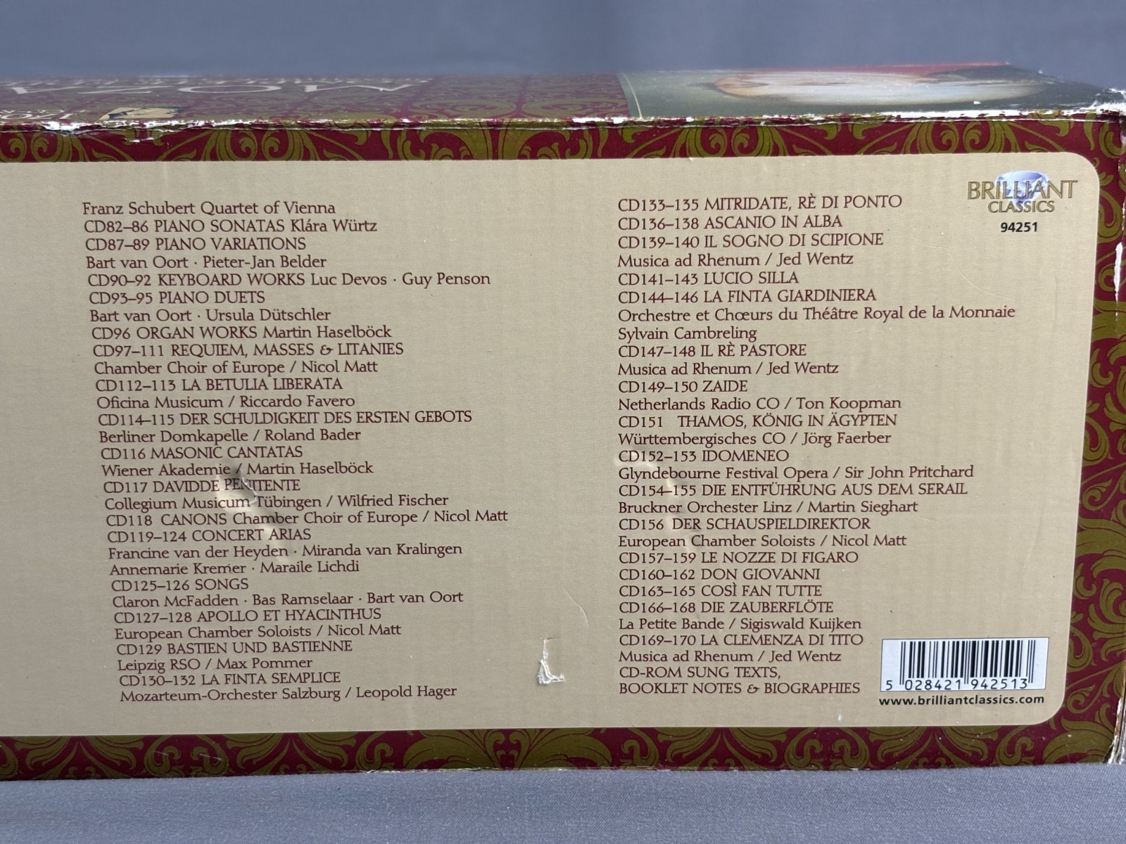 Brilliant Classics Mozart Complete Edition Box Set, 170 CDs +CD-ROM (2006)