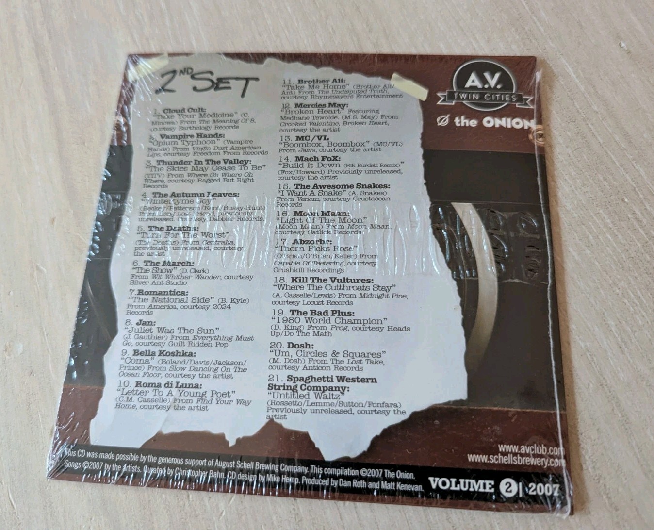 I'm in a Promising Local Band Vol 2 2007 AV Club Twin Cities Sealed CD Schells