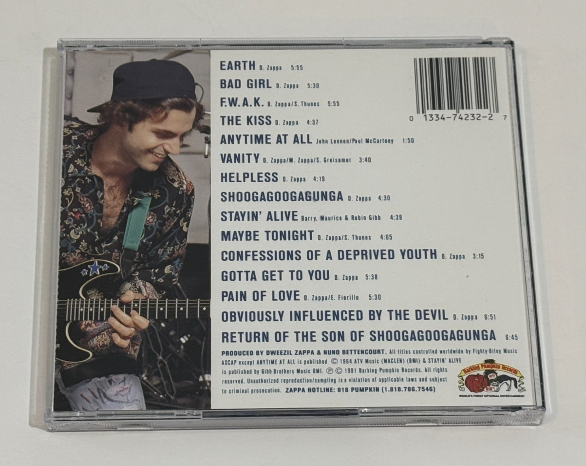 Dweezil Zappa Confessions CD 1991 Nuno Bettencourt Zakk Wylde Warren DeMartini
