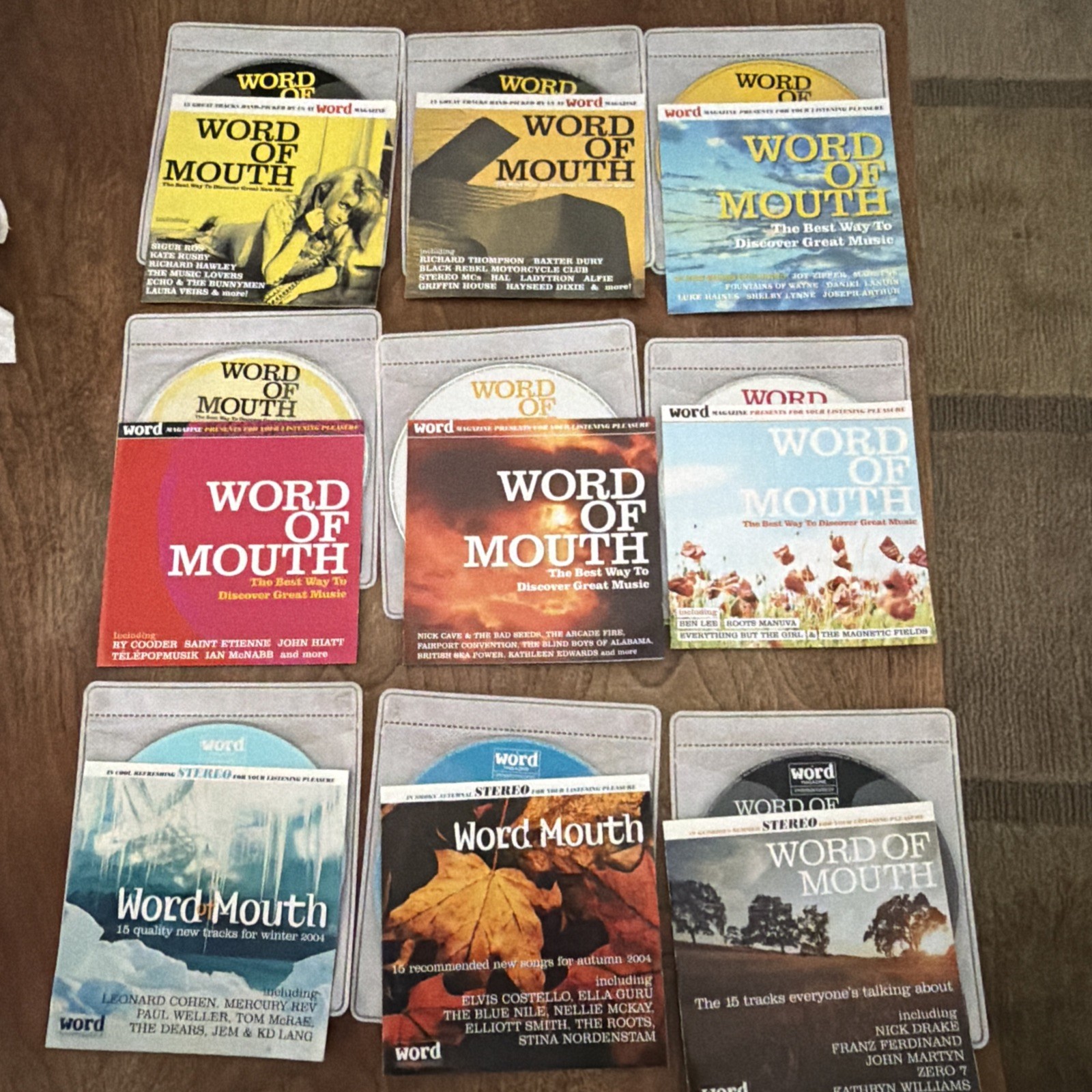 The Word Magazine WORD OF MOUTH 9 CD LOT Various Pop UK 2000s