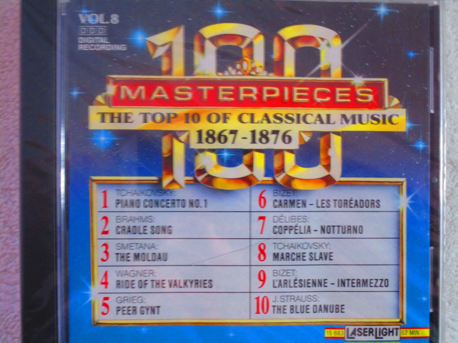 The Top Ten of Classical Music Volume 8 1867-1876 Audio CD (1991, Delta Music)