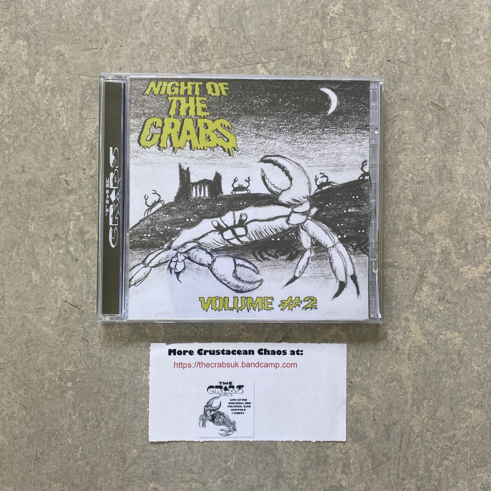 Night Of The Crabs UNDERGROUND DIY PUNK/Garage Rock CD EP - The Crabs