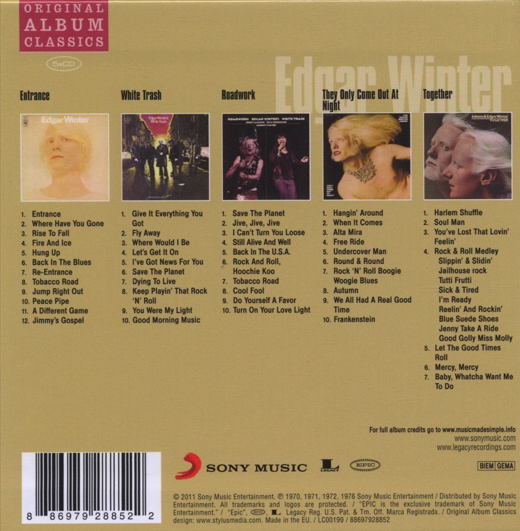 EDGAR WINTER - ORIGINAL ALBUM CLASSICS NEW CD