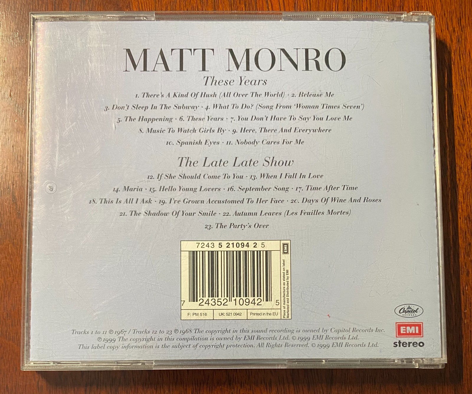 [6 CD's] Matt Monro - Complete Singles Collection & These Years/Late Late Show