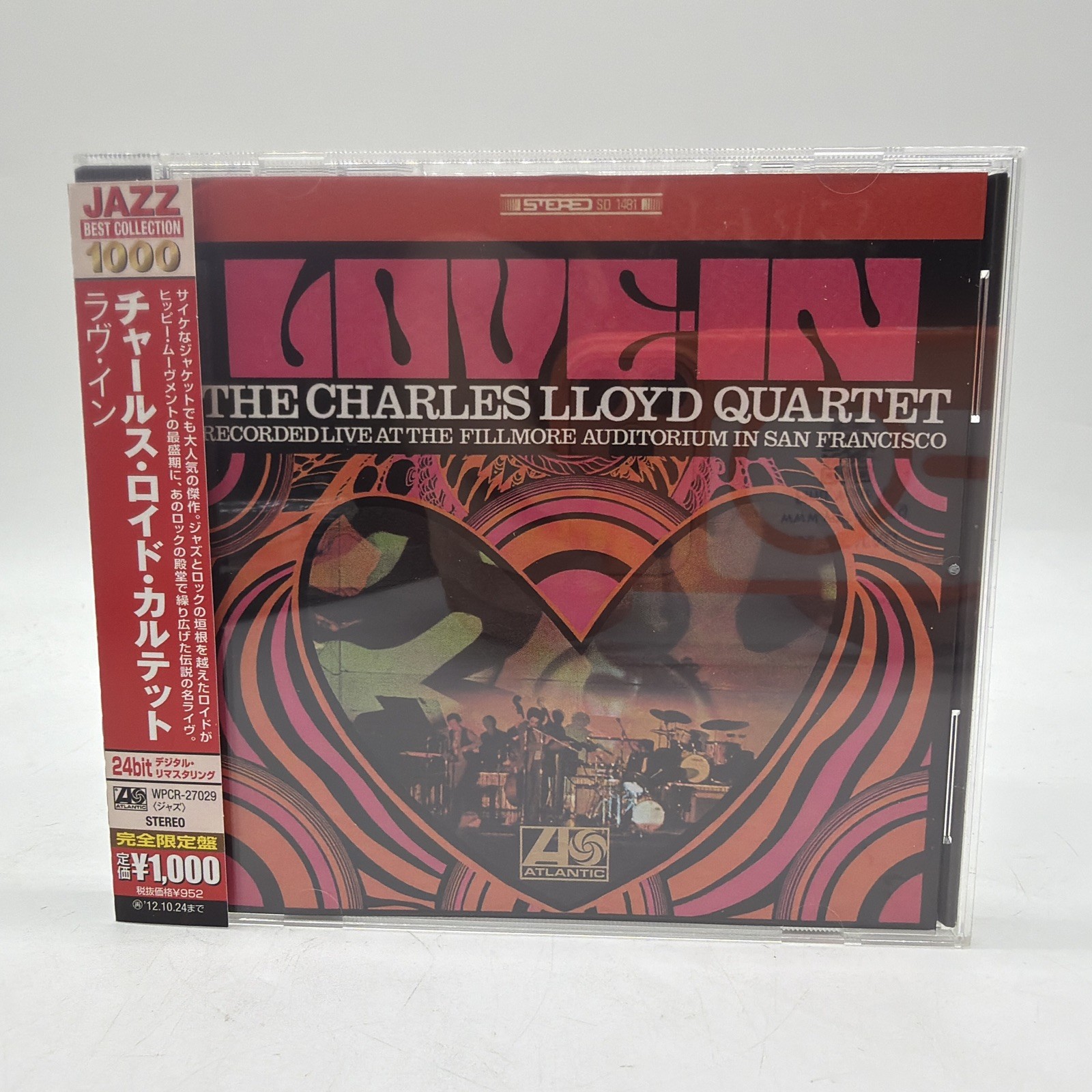 CD Charles Lloyd Quartet / Love-In Japan OBI WPCR-27029