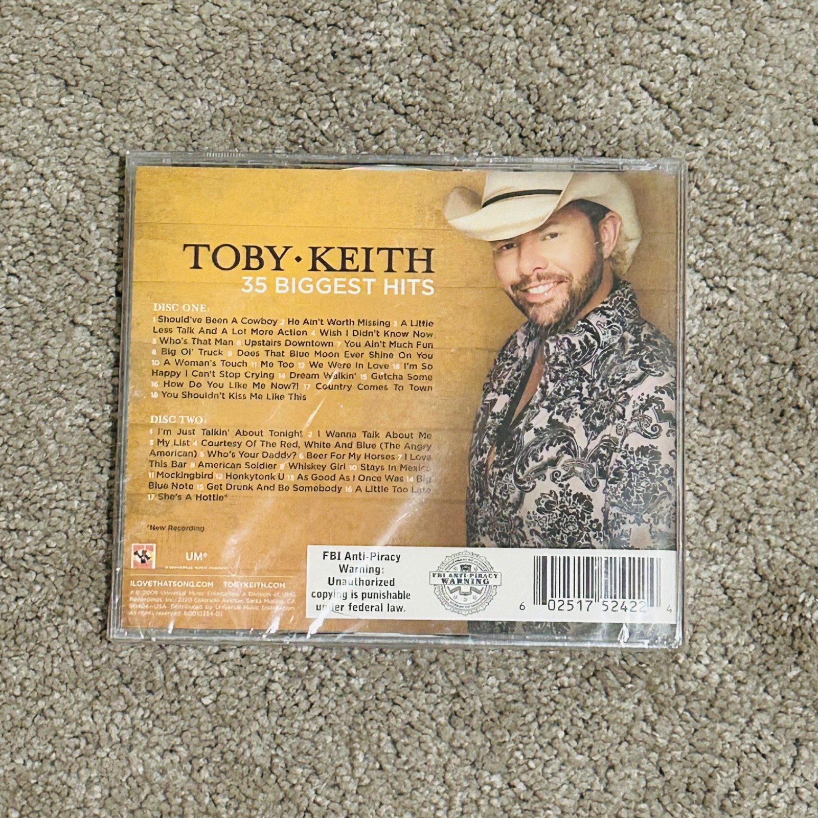 35 Biggest Hits by Toby Keith (CD, 2008) sealed country