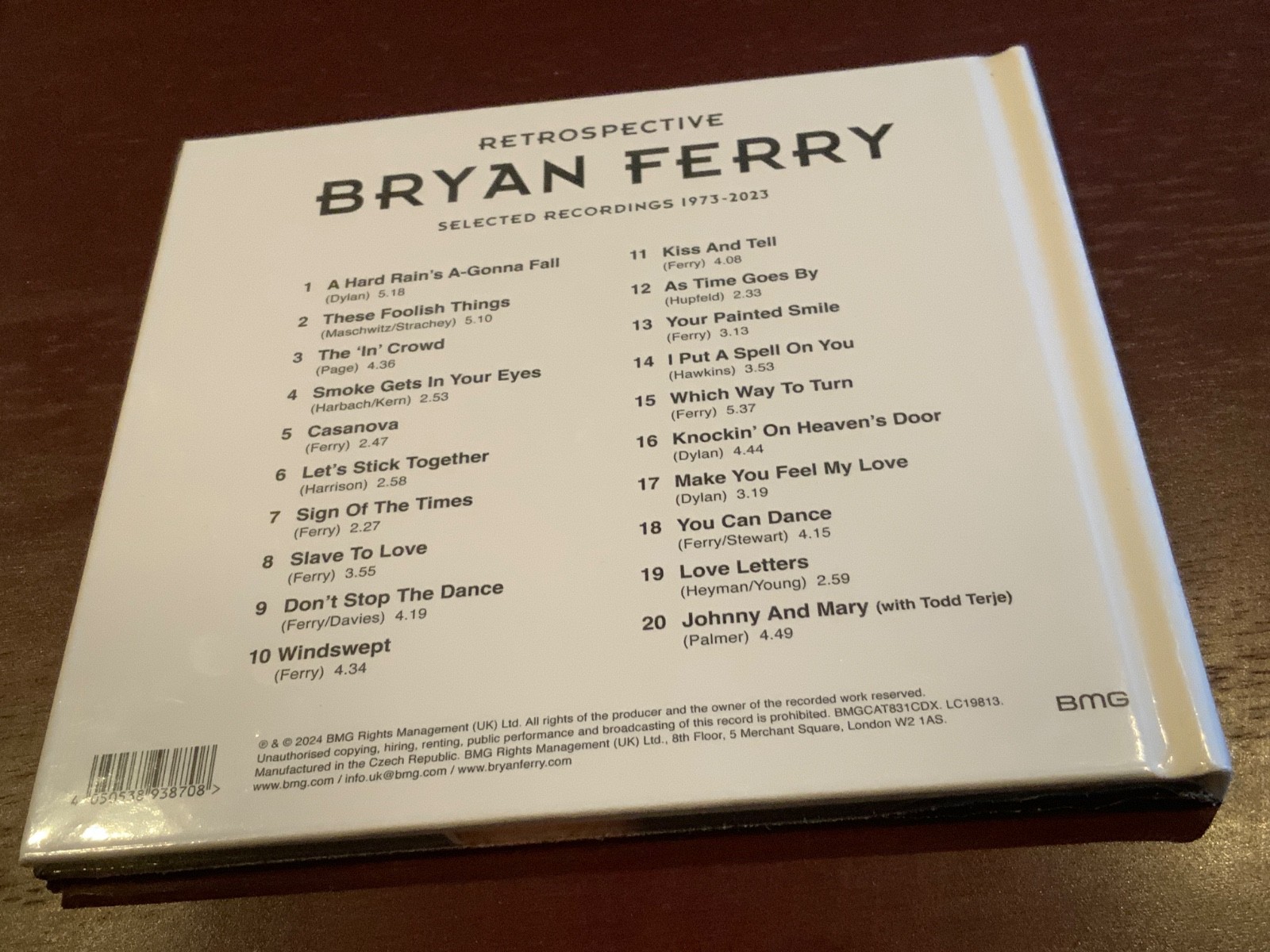 2-CD Bryan Ferry Autographed Signed Retrospective Selected Recordings 1973 *NEW*