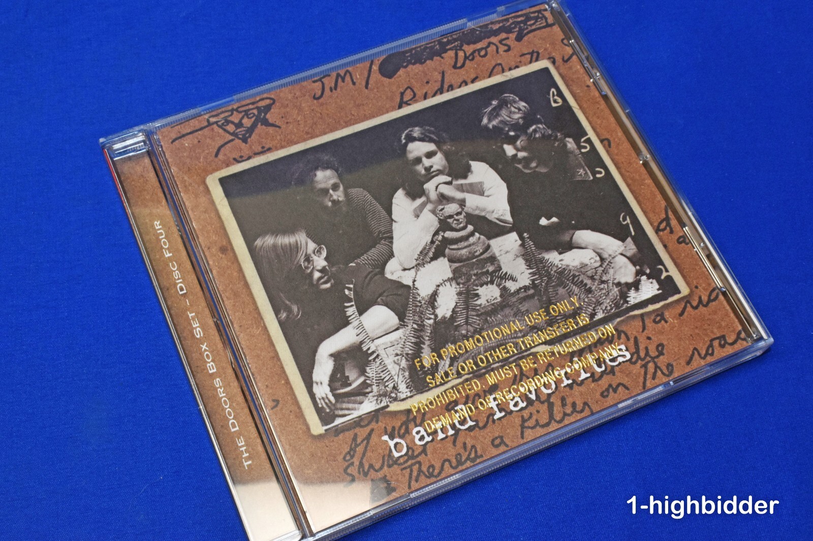 SIGNED x 3 The Doors 1997 Promo Box Set Ray Manzarek Krieger Densmore w/ DCM COA