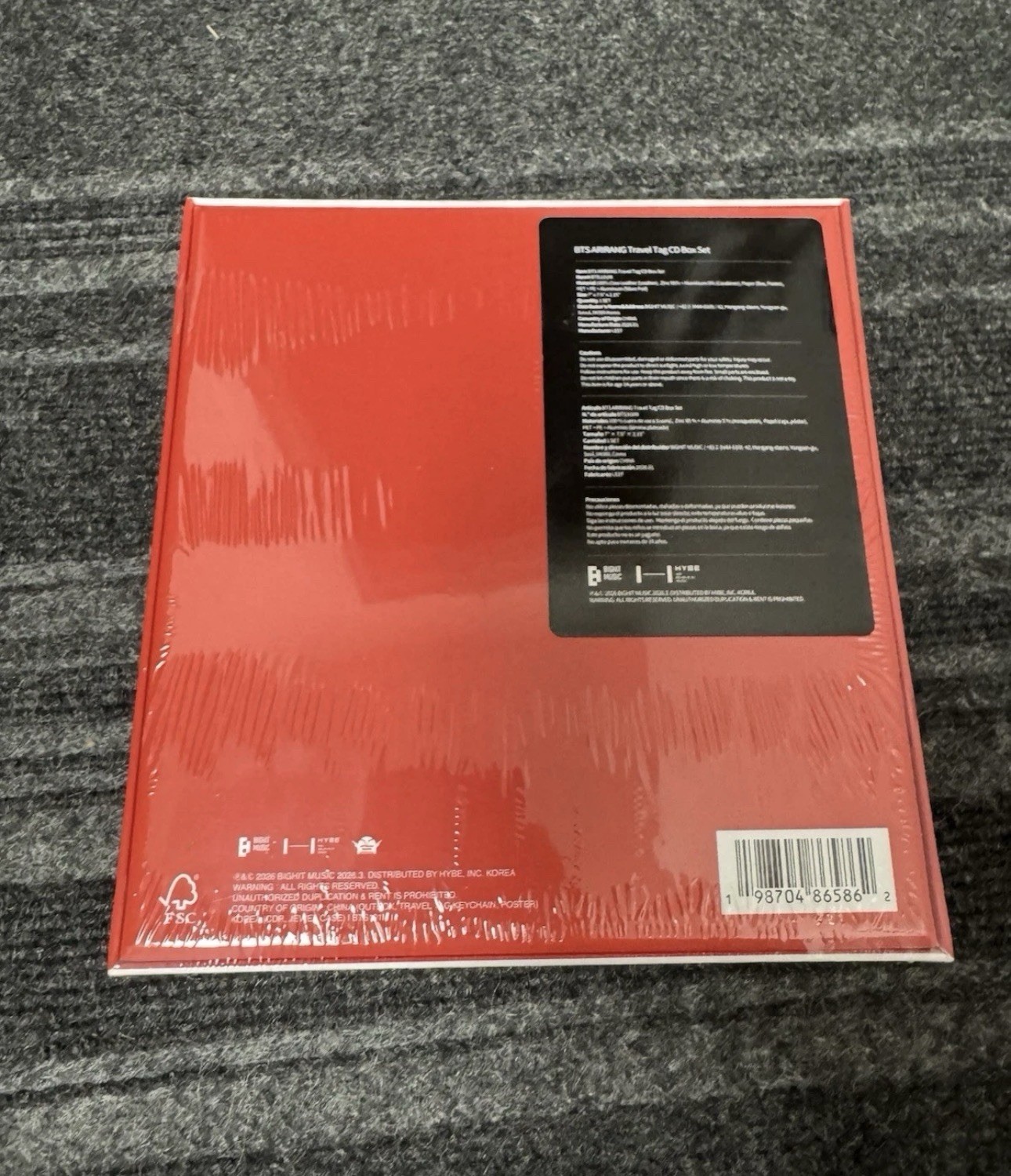 BTS - ARIRANG Travel Tag CD Box Set - BRAND NEW SEALED!