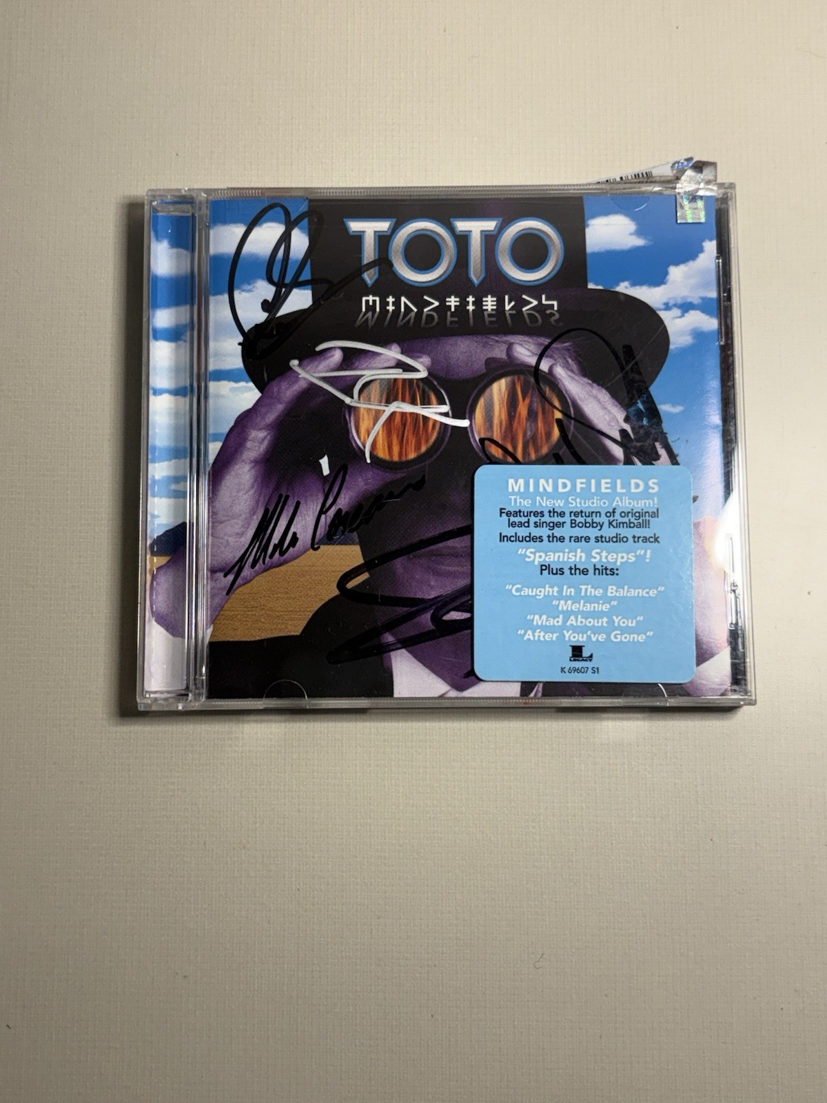 TOTO MINEFIELDS Autographed CD 5 Signatures Signed Album SL - BK - SP - MP - DP