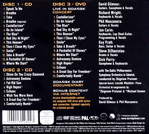 DAVID GILMORE Live In Gdansk 4 DISC BOX SET 2 CDs 2DVDs NEW SHIPS TODAY