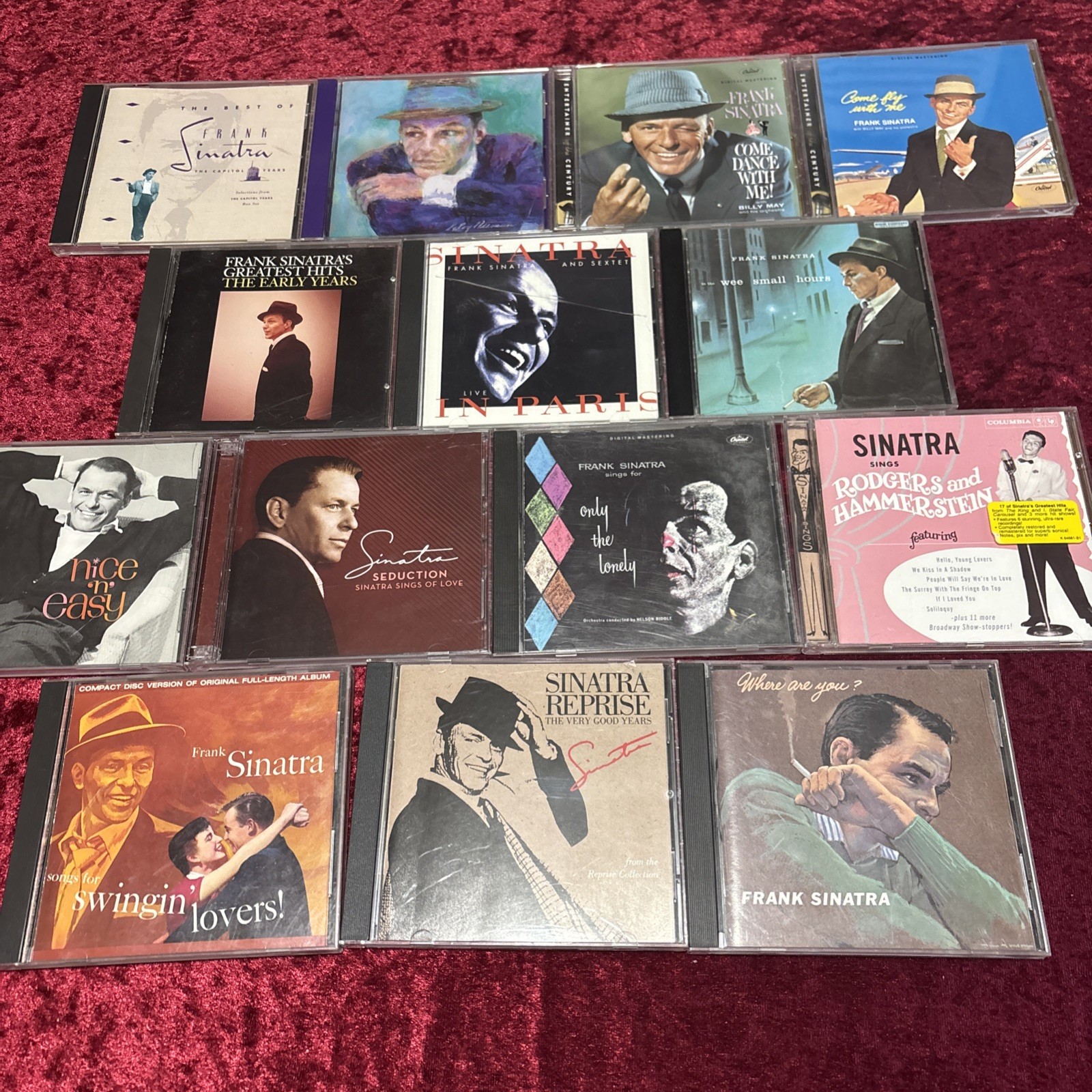 14 CD LOT Frank Sinatra COME DANCE FLY WITH ME Early Years LIVE PARIS Best Songs