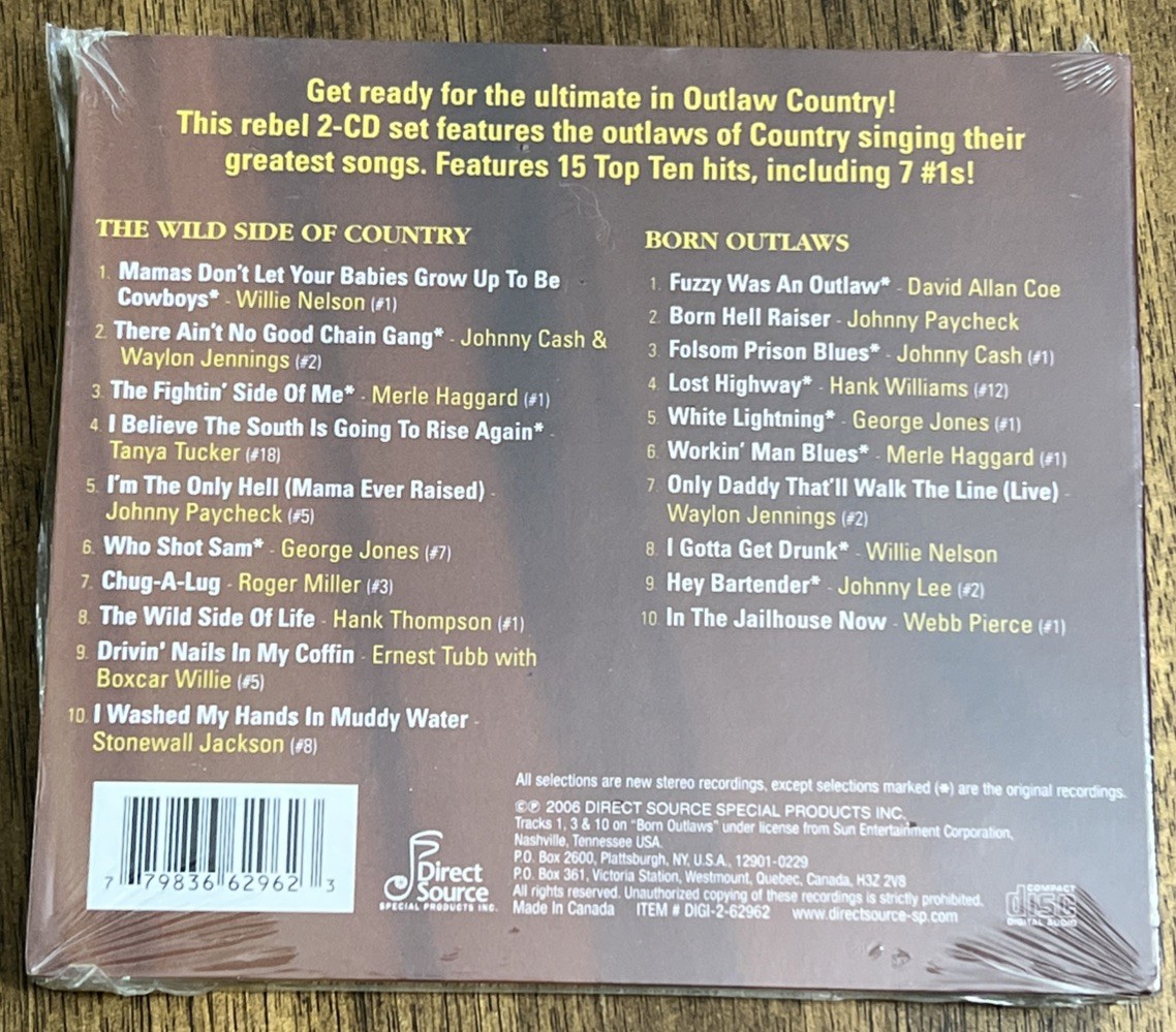 Ultimate Collection Outlaw Country 2 CD Set Various Artists BRAND NEW SEALED
