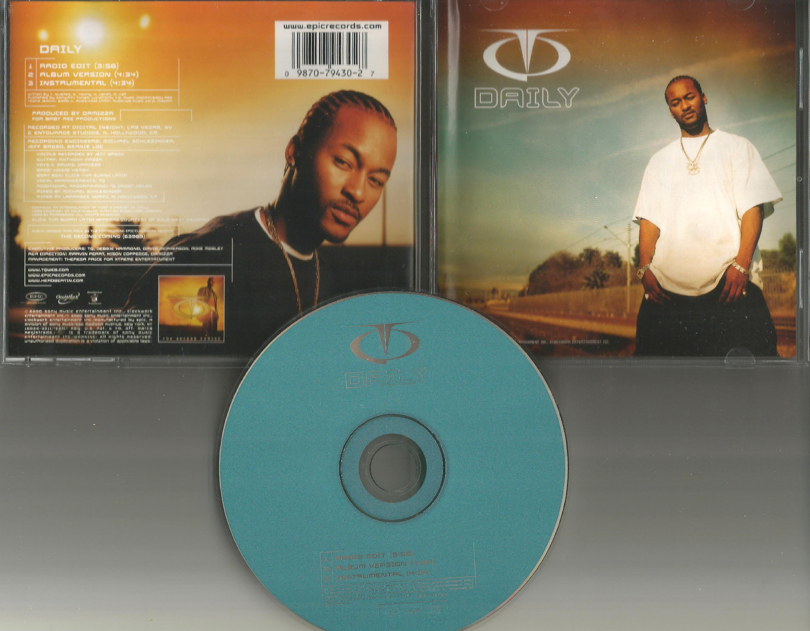TQ daily 3TRX w/ RADIO EDIT & INSTRUMENTAL USA LIMITED CD single 2000