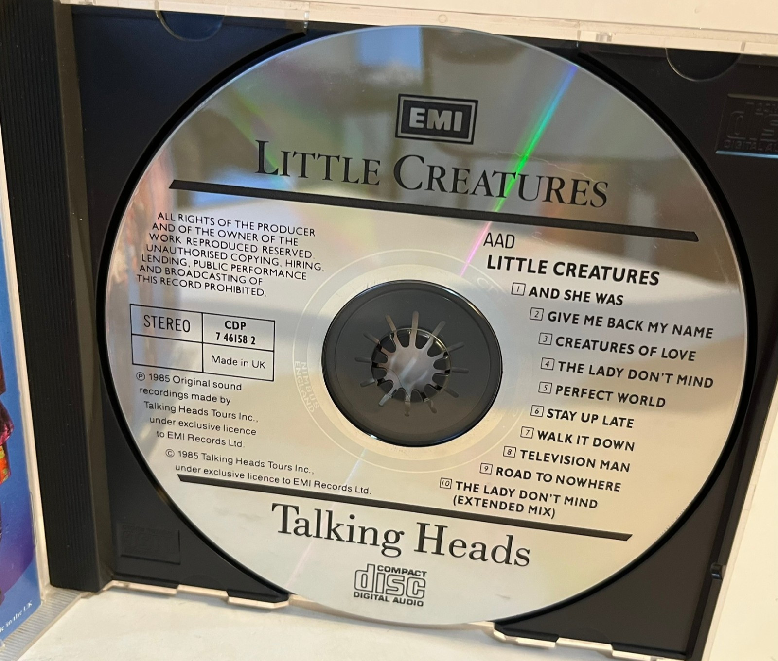 TALKING HEADS - Little Creatures (UK Pressing) - Compact Disc CD - EX