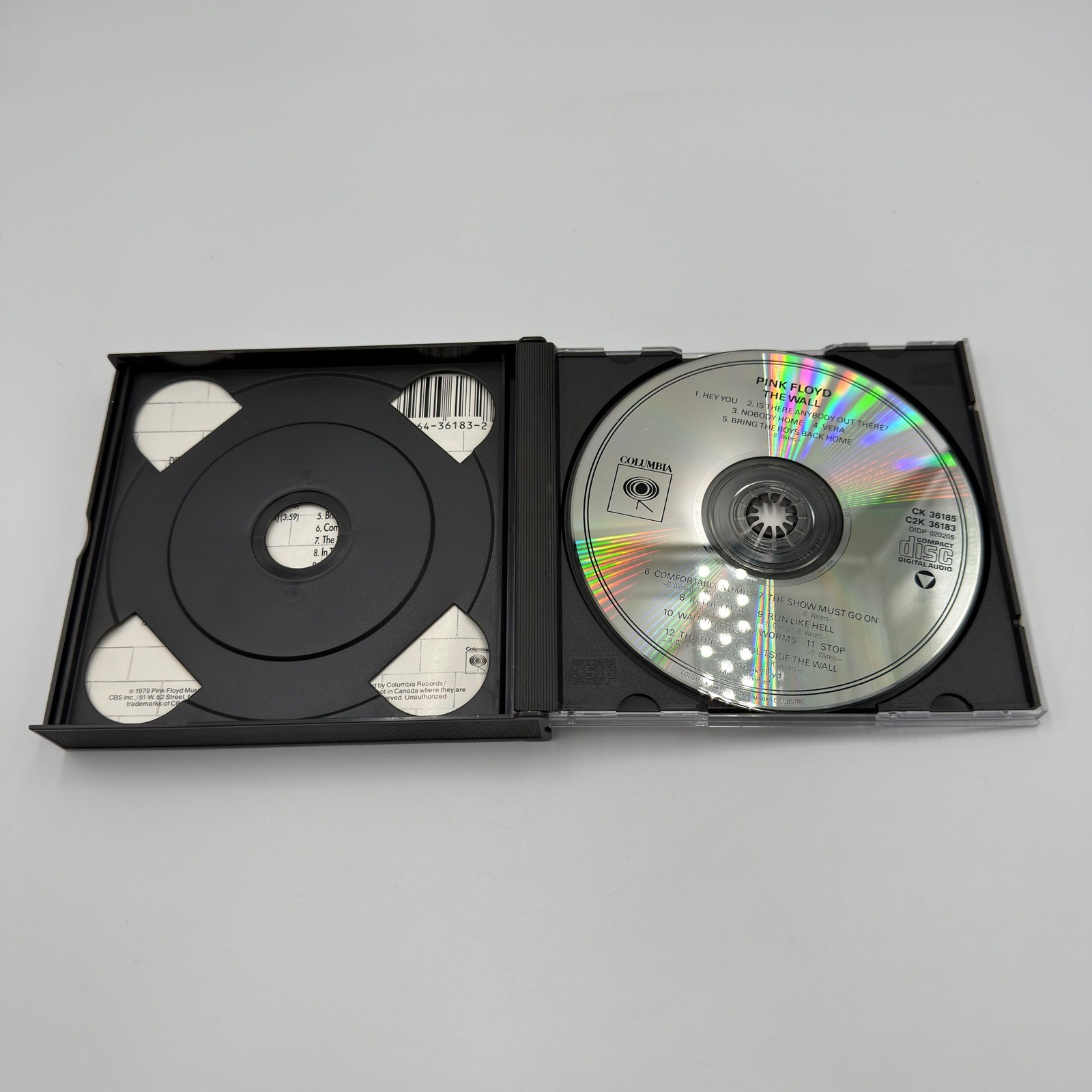 Pink Floyd The Wall 2 CD Set Columbia C2K 36183 Fatbox Case Rock Music