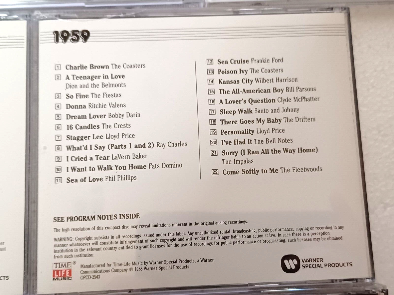 Time Life - Various Artists - The Rock ‘N’ Roll Era CD Lot - 1954-1961