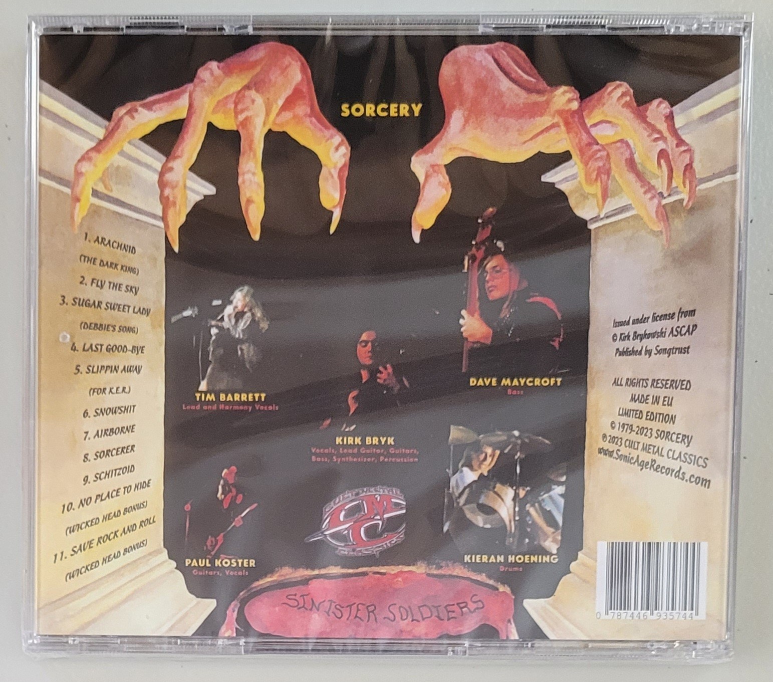 Sorcery Sinister Soldiers New CD Heavy Metal