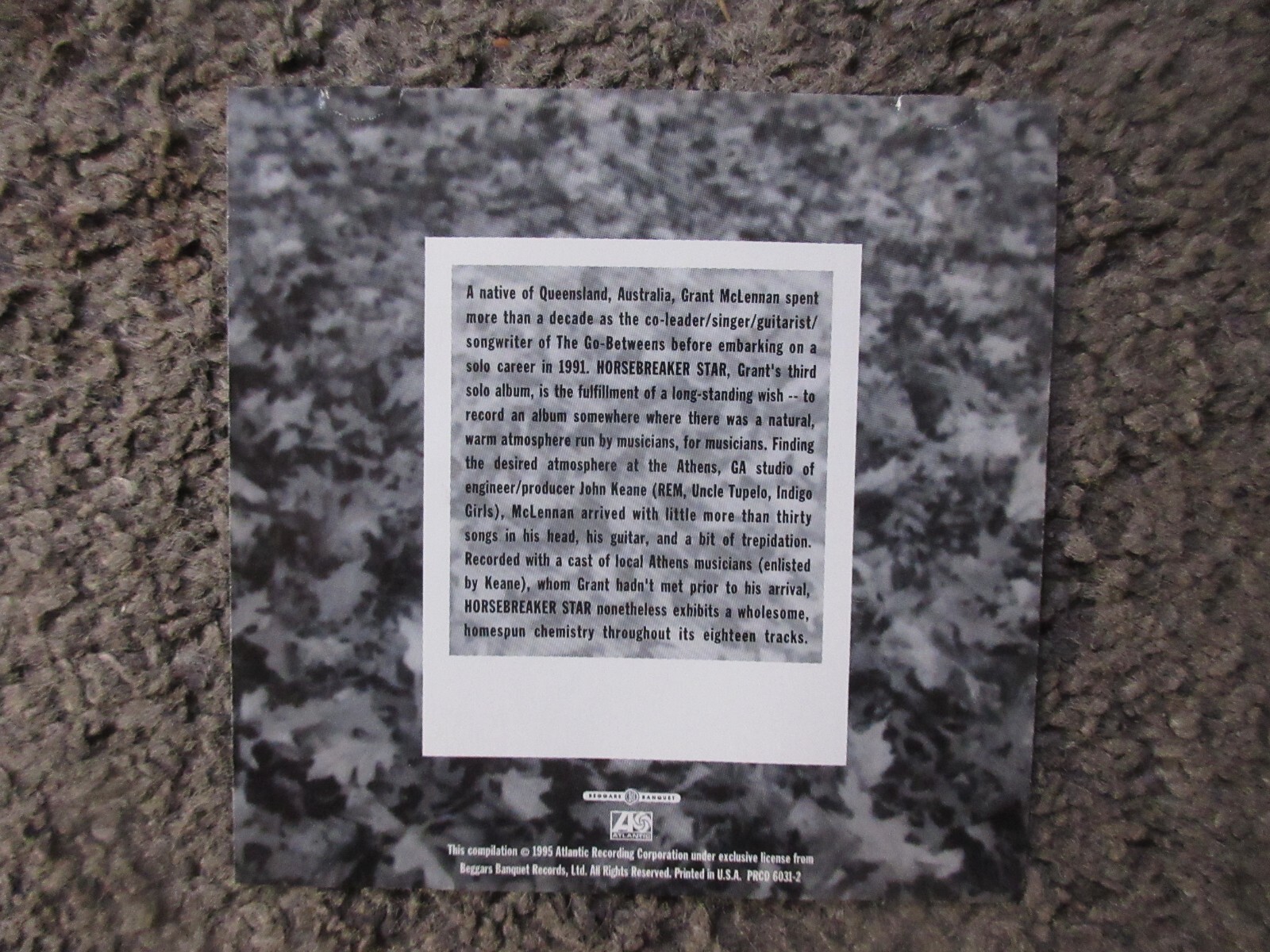 GRANT McLENNAN "PRESENT & PAST (1983-1995)" 1995 ATL.NM/UNPLAYED ADVANCE PROMO