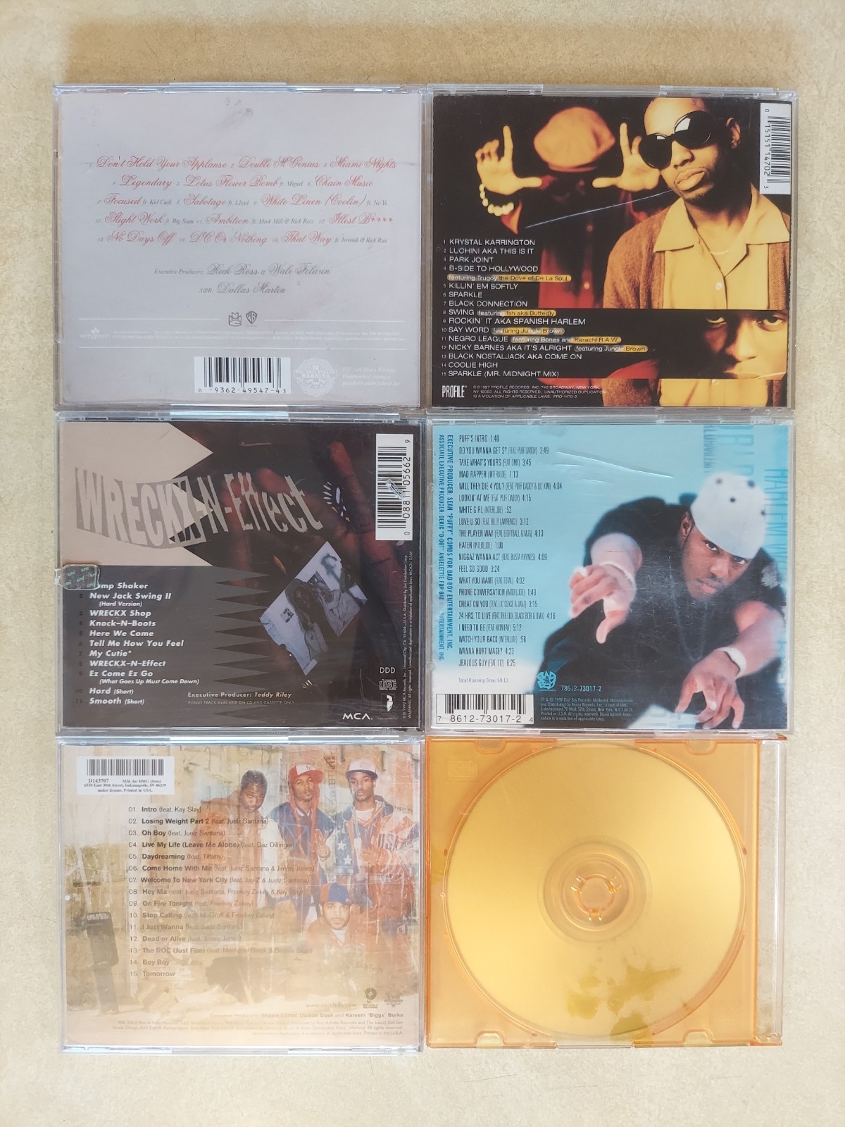 Eat Coast Rap CD Lot of 21 Jay-Z Nas Cam'ron Ja Rule Wale RZA Mobb Deep Camp Lo